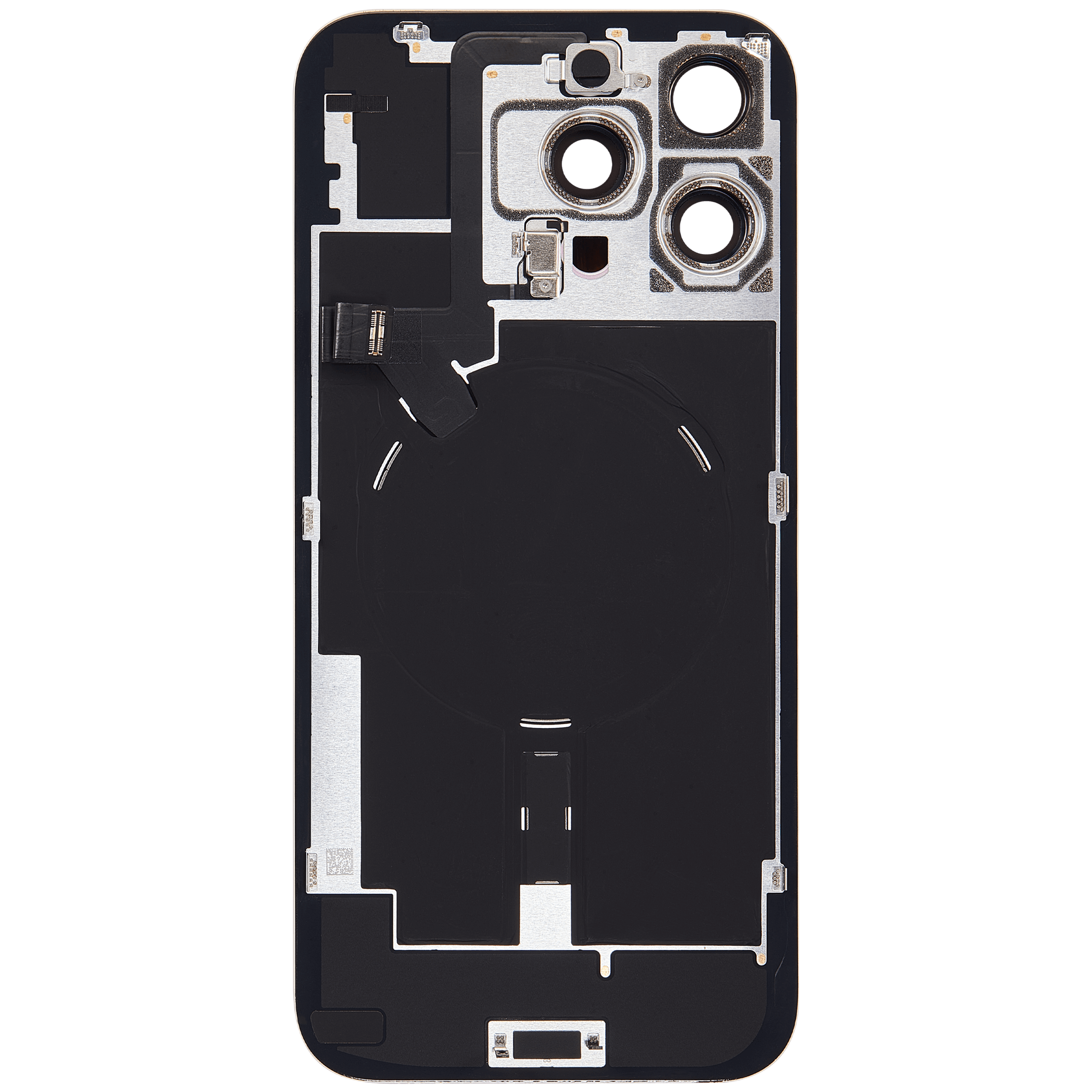 Backcover mit MagSafe Magnet & NFC & Blitz-Flexkabel für iPhone 16 Pro Max (Service Pack) (Desert Titanium)
