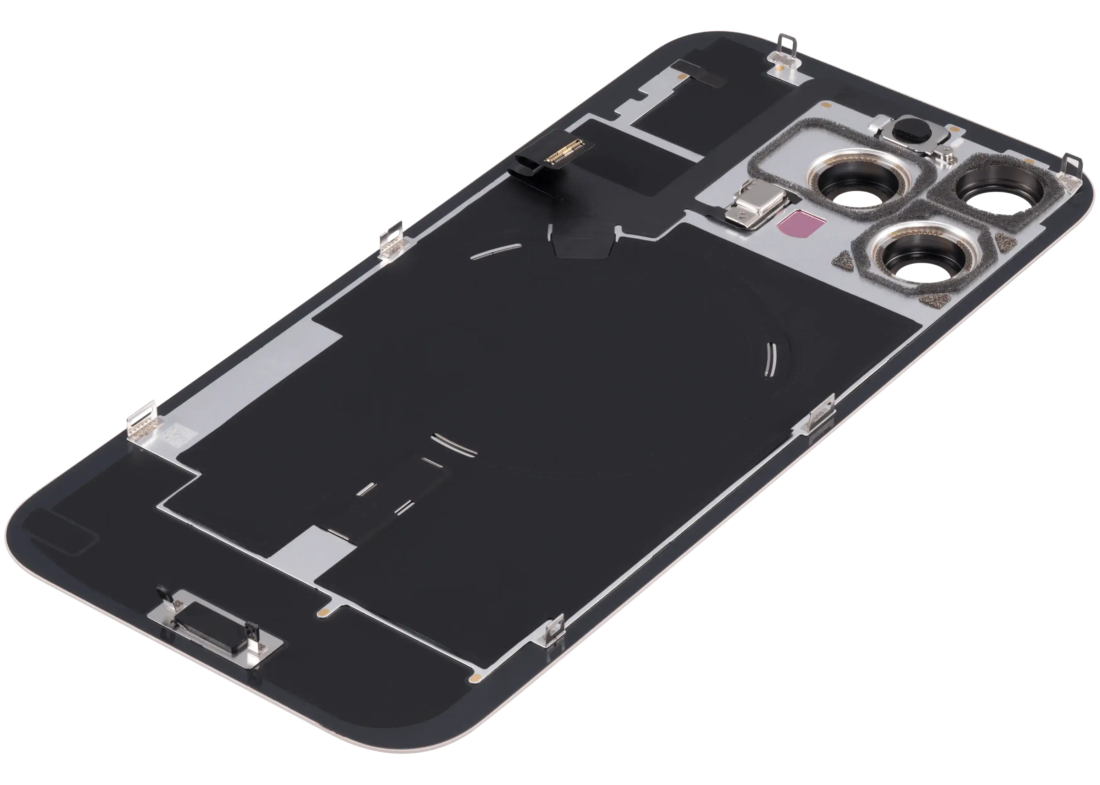 Backcover mit MagSafe Magnet & NFC & Blitz-Flexkabel für iPhone 16 Pro Max (Service Pack) (Desert Titanium)