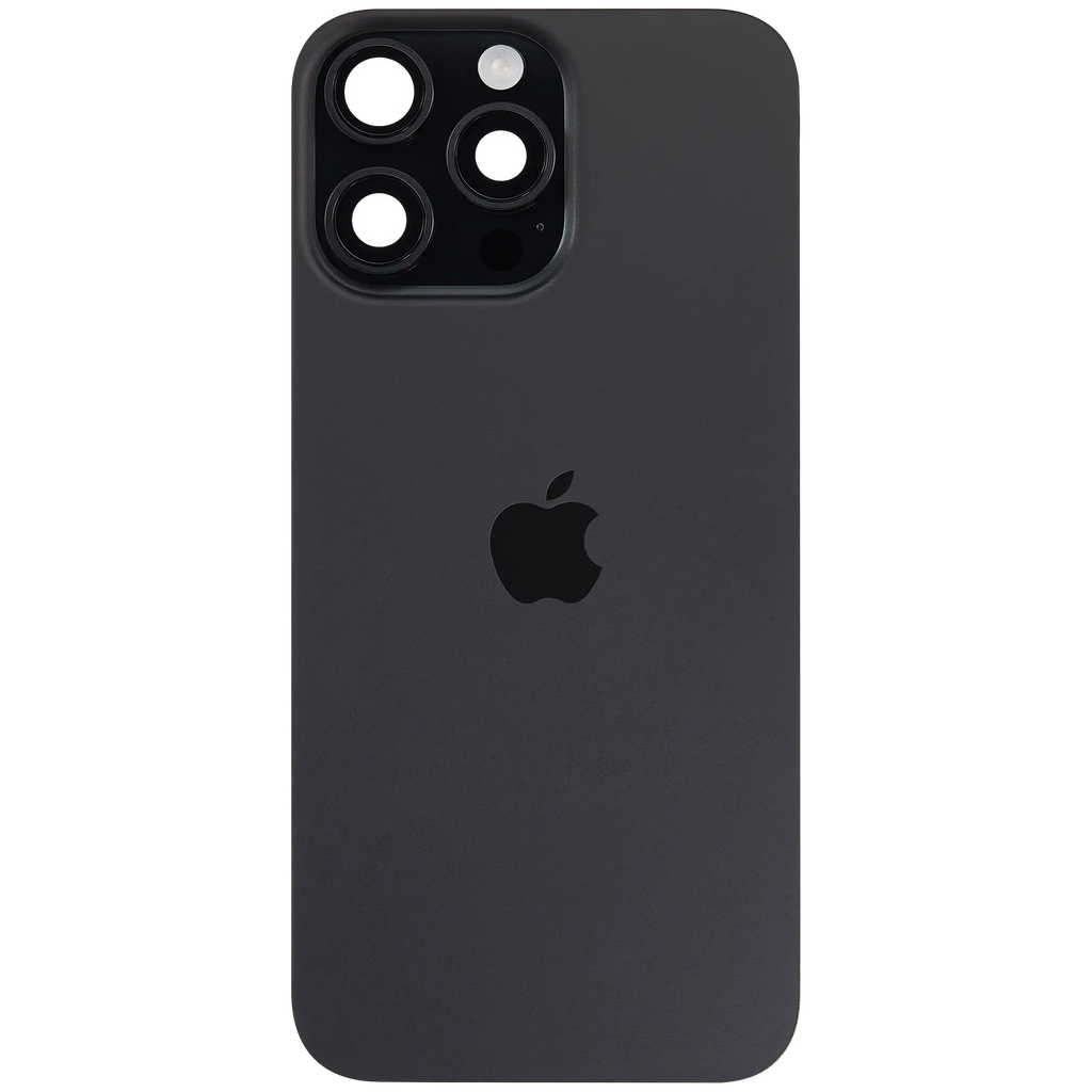 Backcover mit MagSafe Magnet & NFC & Blitz-Flexkabel für iPhone 16 Pro Max (Service Pack) (Schwarz Titanium)