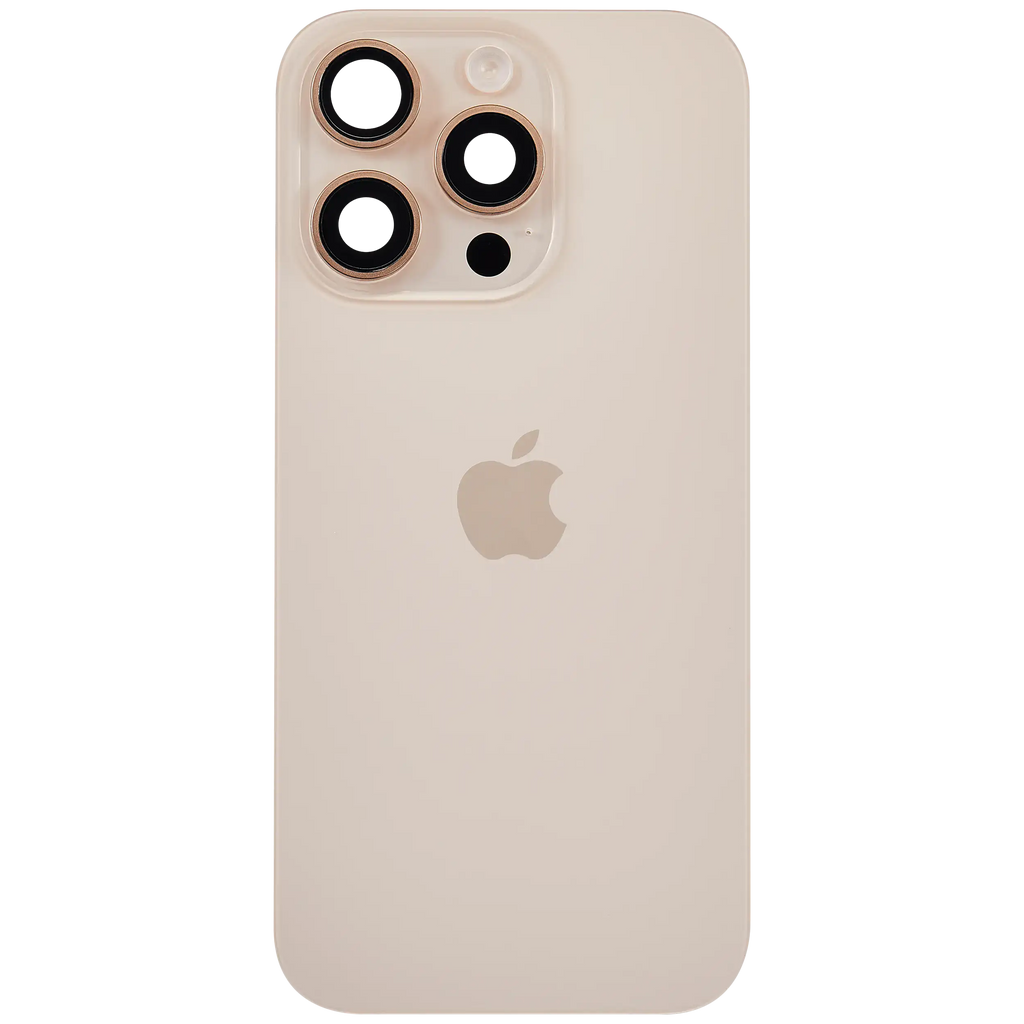 Backcover mit MagSafe Magnet & NFC & Blitz-Flexkabel für iPhone 16 Pro (Service Pack) (Desert Titanium)