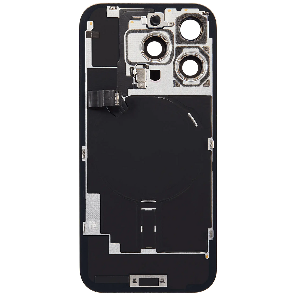 Backcover mit MagSafe Magnet & NFC & Blitz-Flexkabel für iPhone 16 Pro (Service Pack) (Desert Titanium)