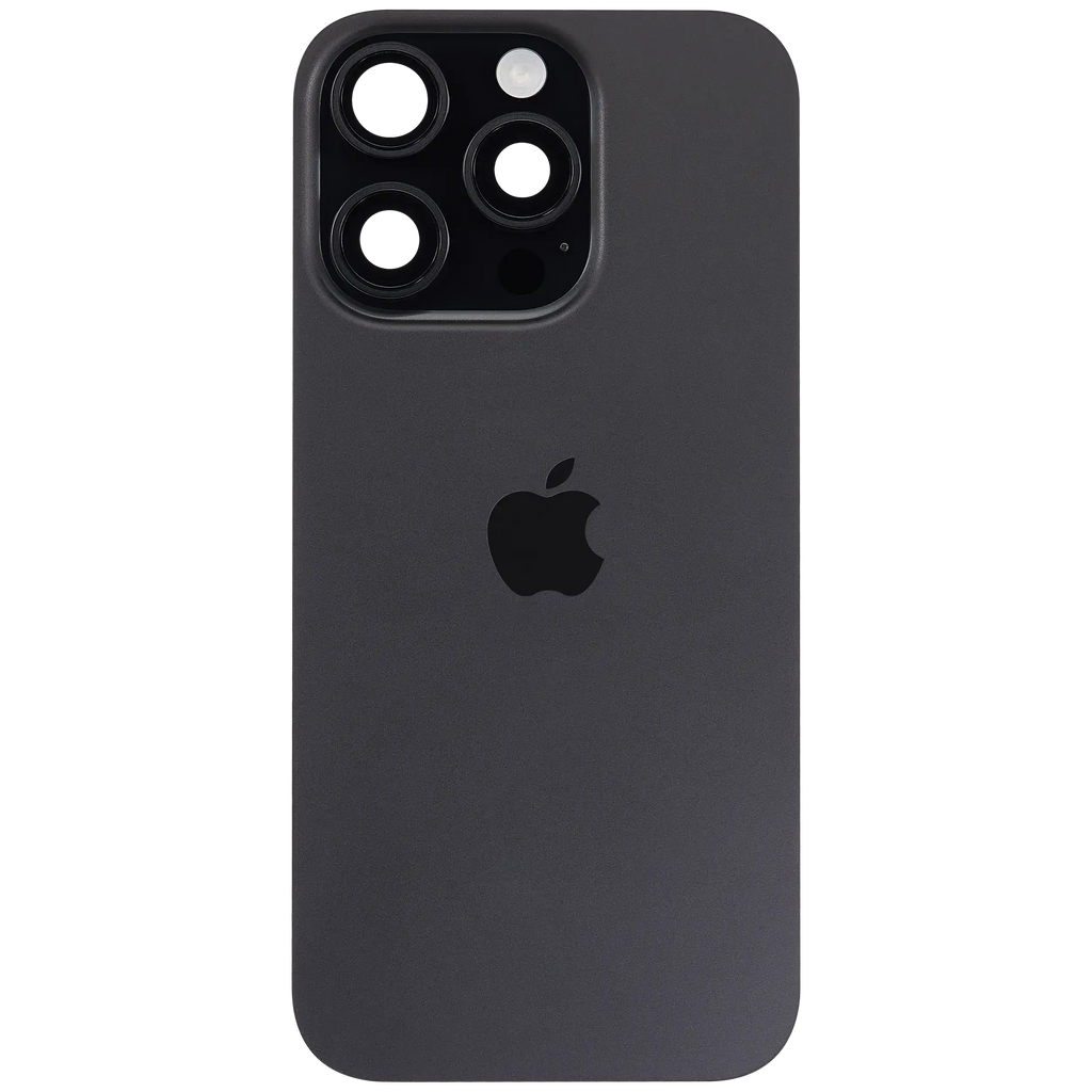 Backcover mit MagSafe Magnet & NFC & Blitz-Flexkabel für iPhone 16 Pro (Service Pack) (Schwarz Titanium)