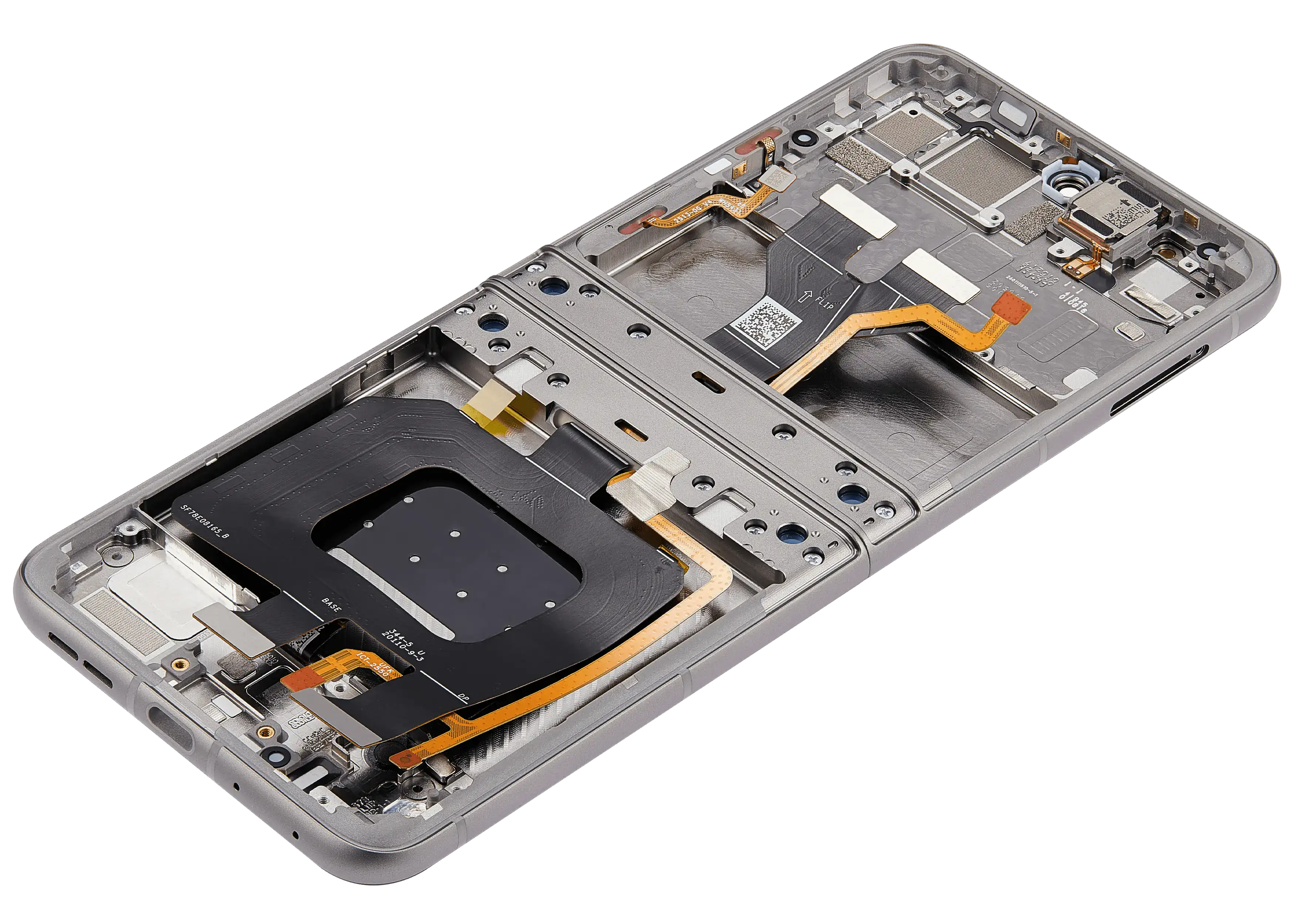 OLED-Display mit Rahmen für Motorola Razr 2026 / Razr 70 (XT2657 / 2026) (Refurbished) (Hematite)