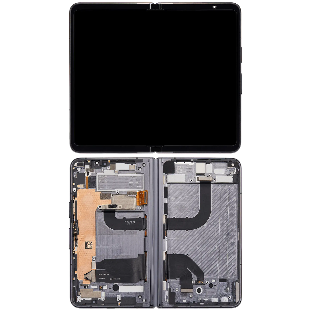 Inner Main OLED-Display mit Rahmen für Google Pixel Fold (Refurbished) (Obsidian Black)