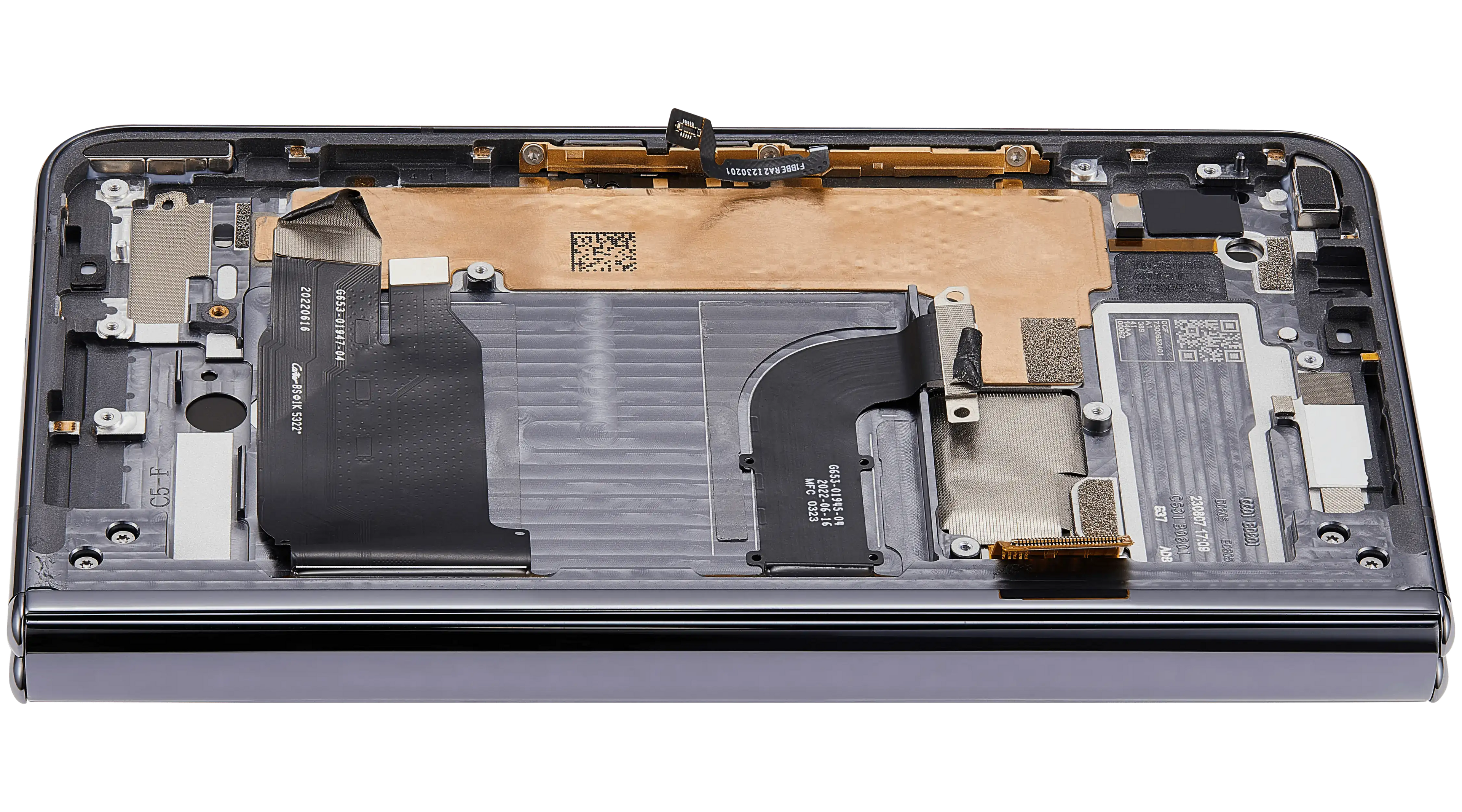 Inner Main OLED-Display mit Rahmen für Google Pixel Fold (Refurbished) (Obsidian Black)