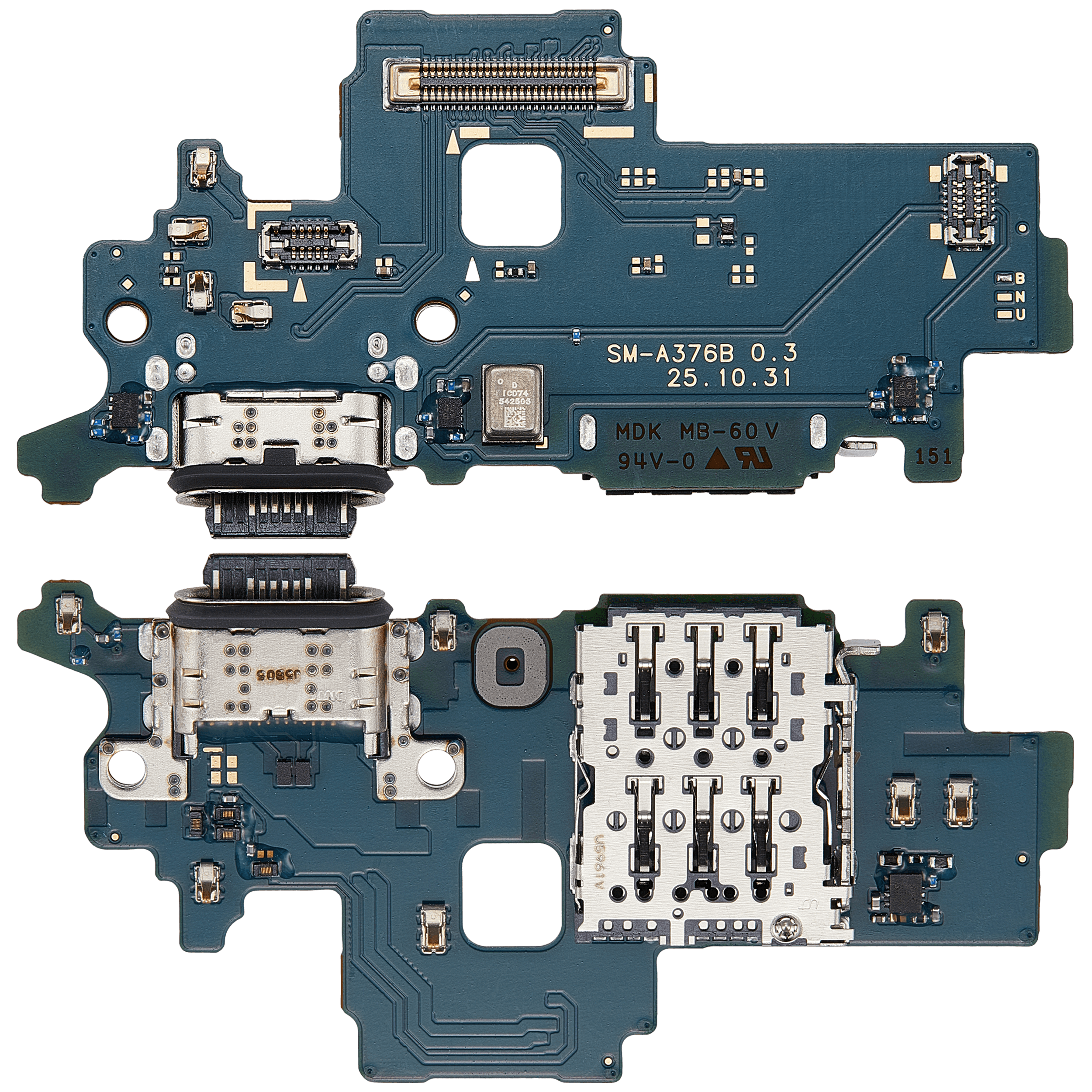 Ladebuchse Board mit Sim Card Reader für Samsung Galaxy A37 (A376 / 2026) (Premium)