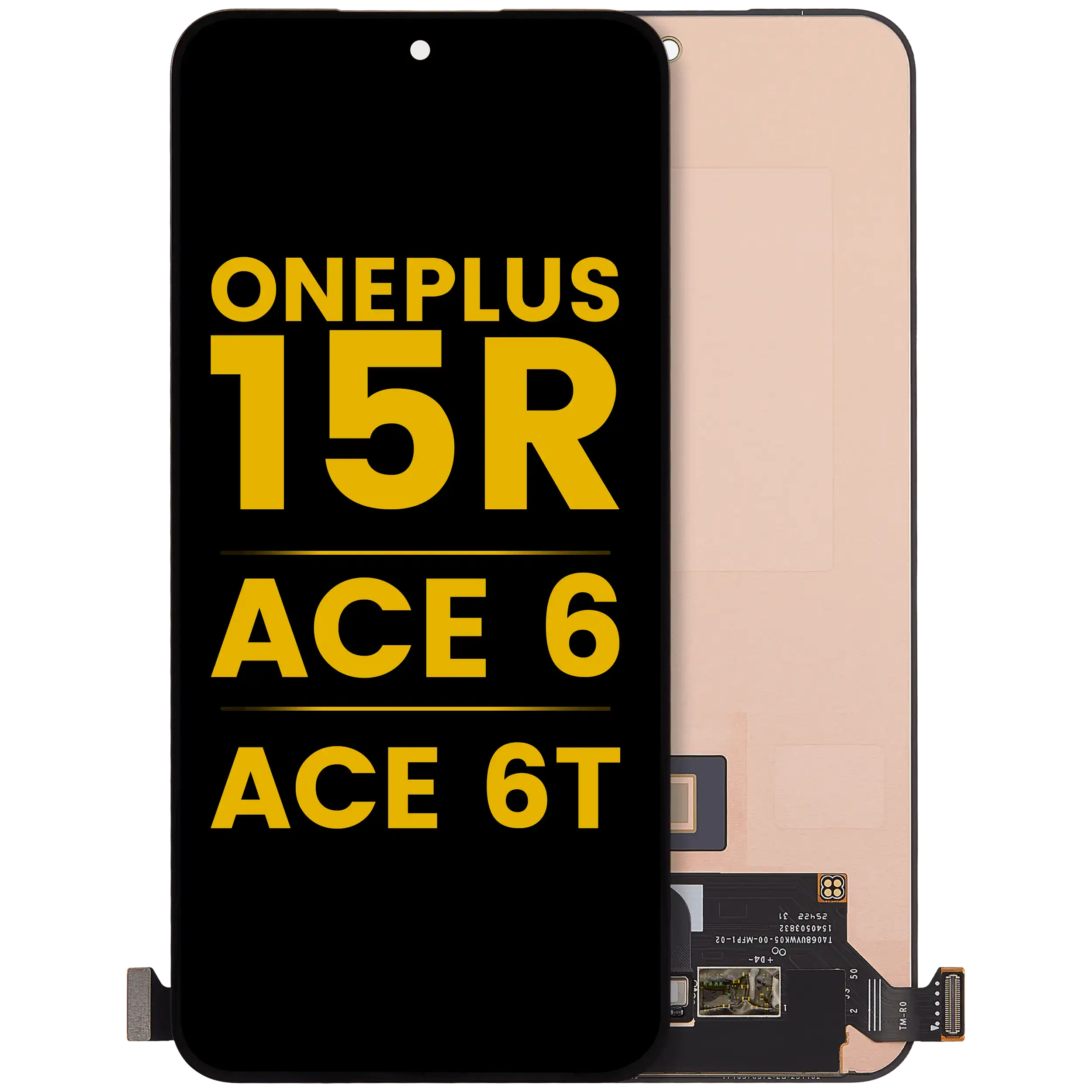 OLED-Display ohne Rahmen für OnePlus 15R / Ace 6 / Ace 6T (Refurbished) (Alle Farben)