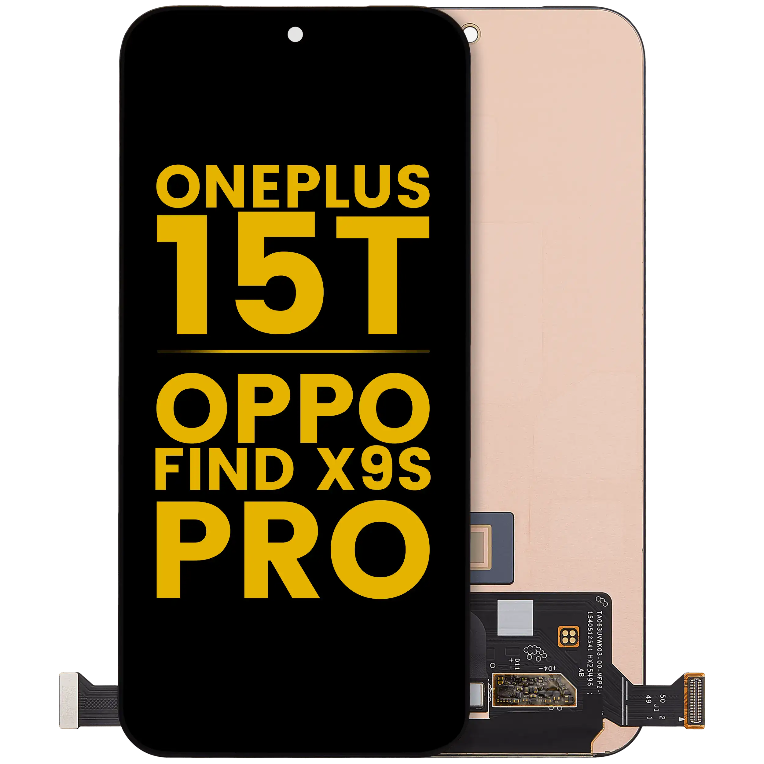 OLED-Display ohne Rahmen für OnePlus 15T / Oppo Find X9s Pro (2026) (Refurbished) (Alle Farben)
