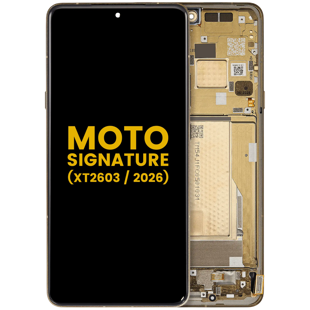 OLED-Display mit Rahmen für Motorola Moto Signature (XT2603/ 2026) (Refurbished) (Martini Olive)