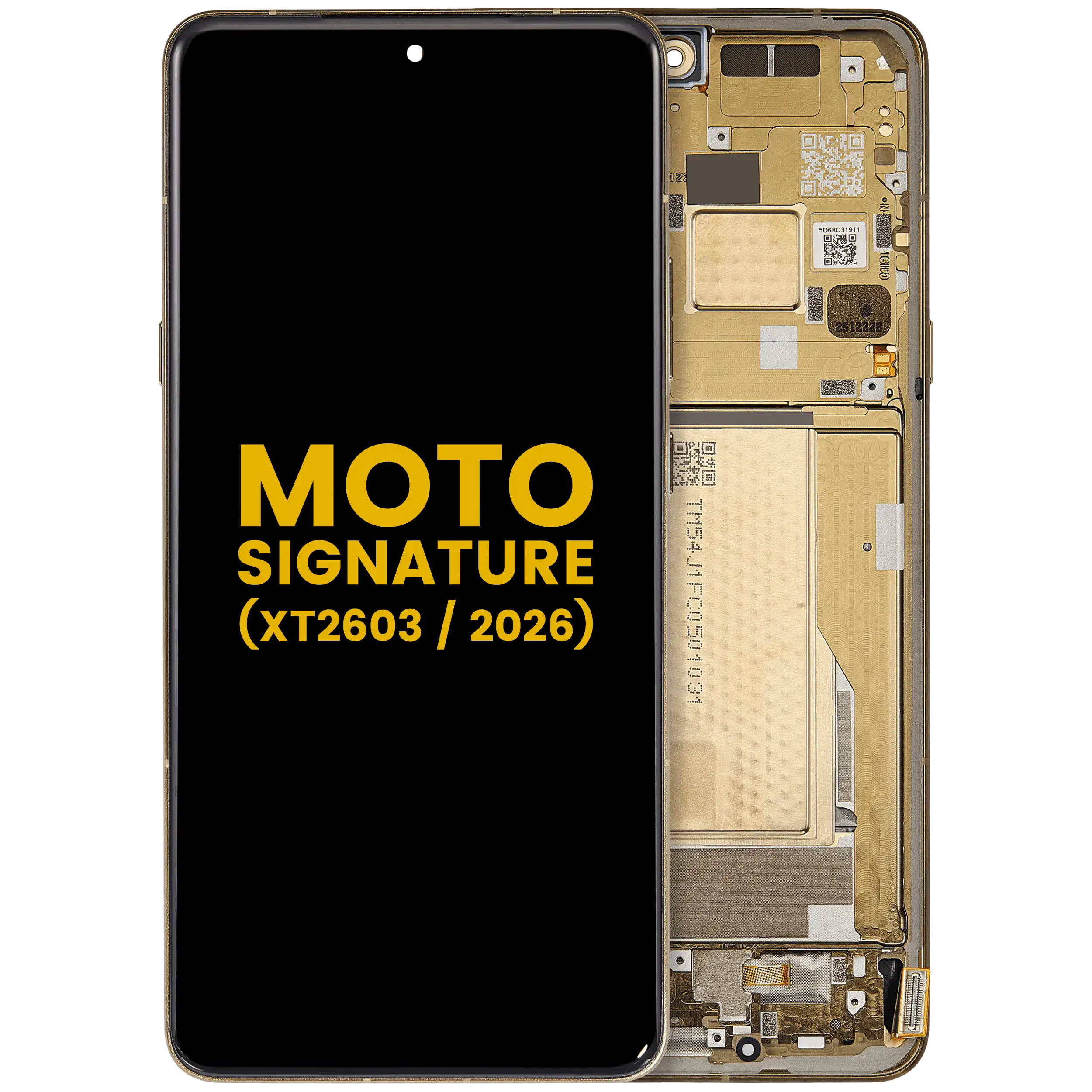 OLED-Display mit Rahmen für Motorola Moto Signature (XT2603/ 2026) (Refurbished) (Martini Olive)