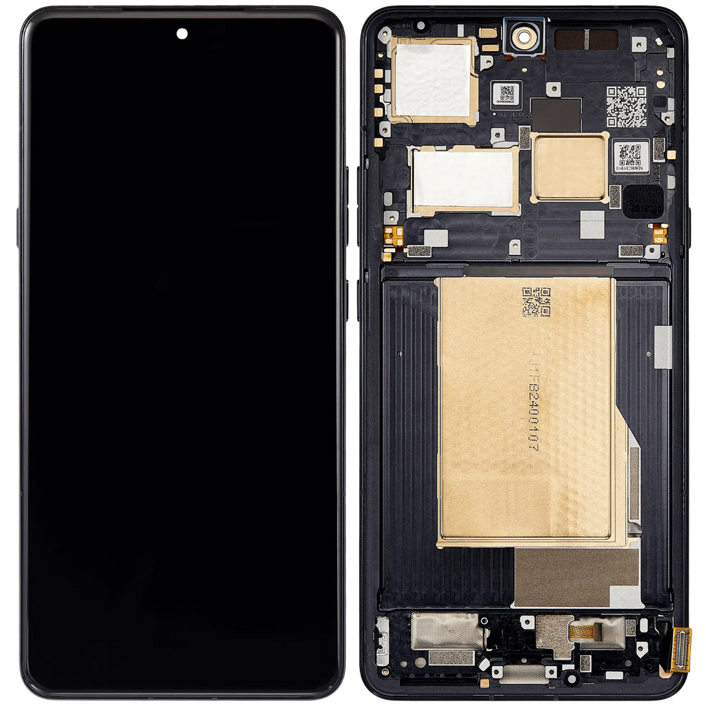 OLED-Display mit Rahmen für Motorola Moto Signature (XT2603/ 2026) (Refurbished) (Carbon)