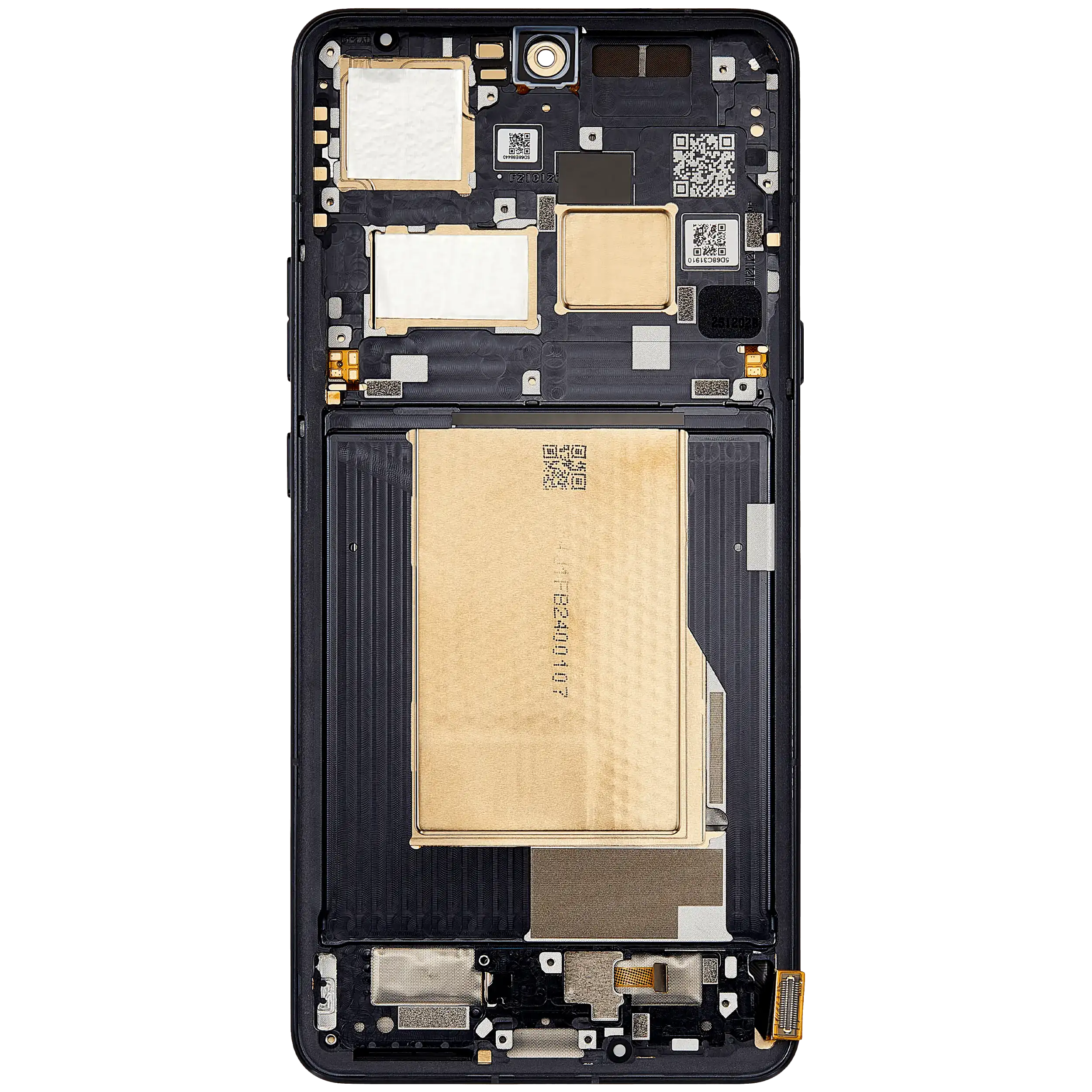 OLED-Display mit Rahmen für Motorola Moto Signature (XT2603/ 2026) (Refurbished) (Carbon)