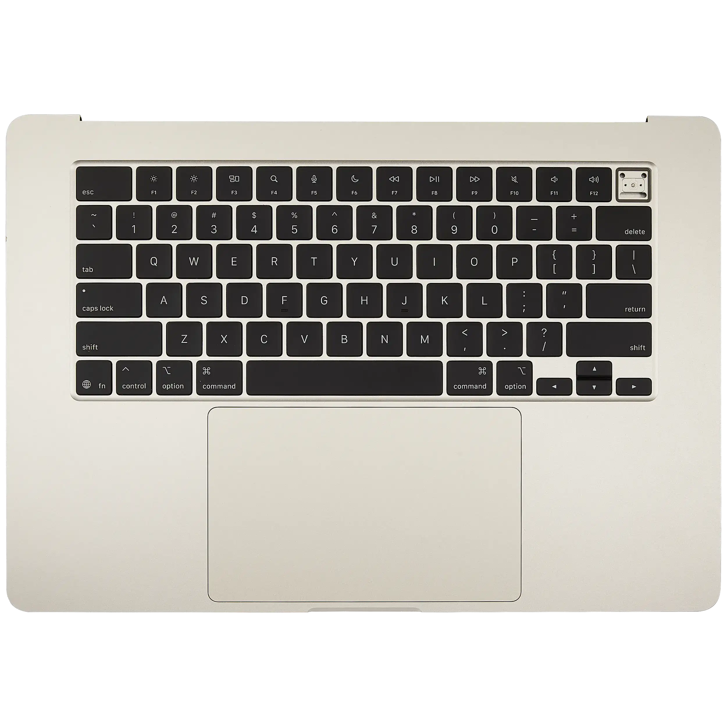 Topcase with Battery and Keyboard for MacBook Air 15" A3241 (2025) (US Keyboard) (Used OEM Pull, Grade A) (Starlight)