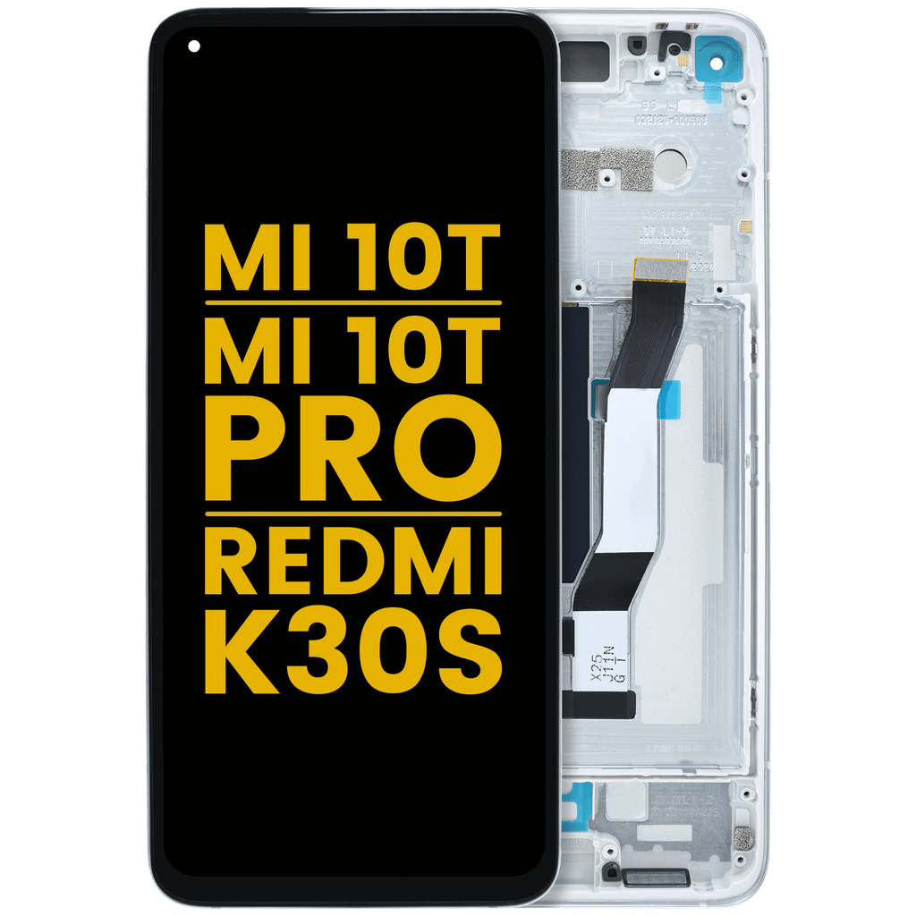 LCD-Display mit Rahmen für Xiaomi Mi 10T / Mi 10T Pro 5G / Redmi K30S (Refurbished) (Aurora Blue)