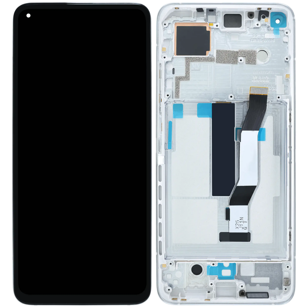 LCD-Display mit Rahmen für Xiaomi Mi 10T / Mi 10T Pro 5G / Redmi K30S (Refurbished) (Aurora Blue)