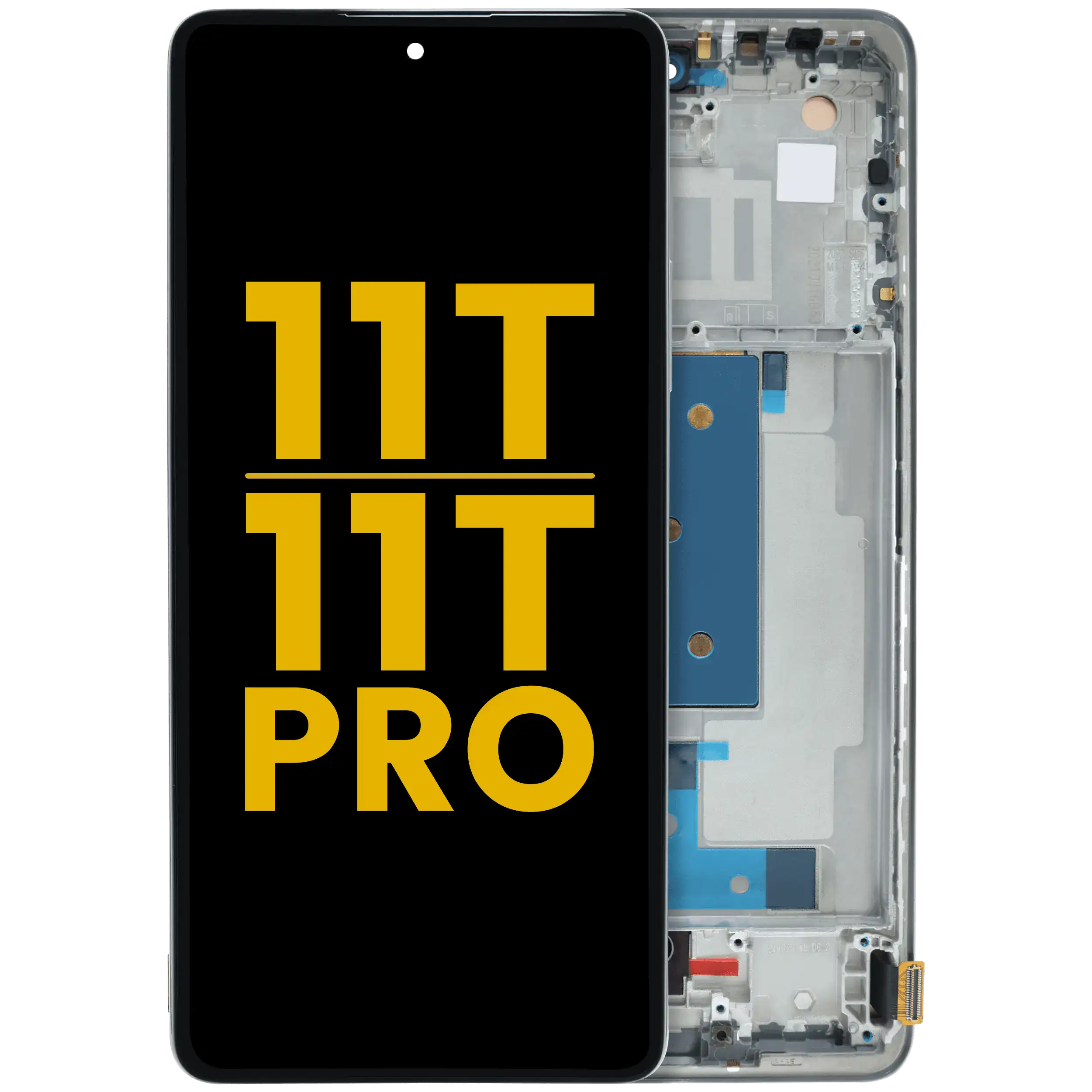 OLED-Display mit Rahmen für Xiaomi 11T / 11T Pro (Refurbished) (Celestial Blue)