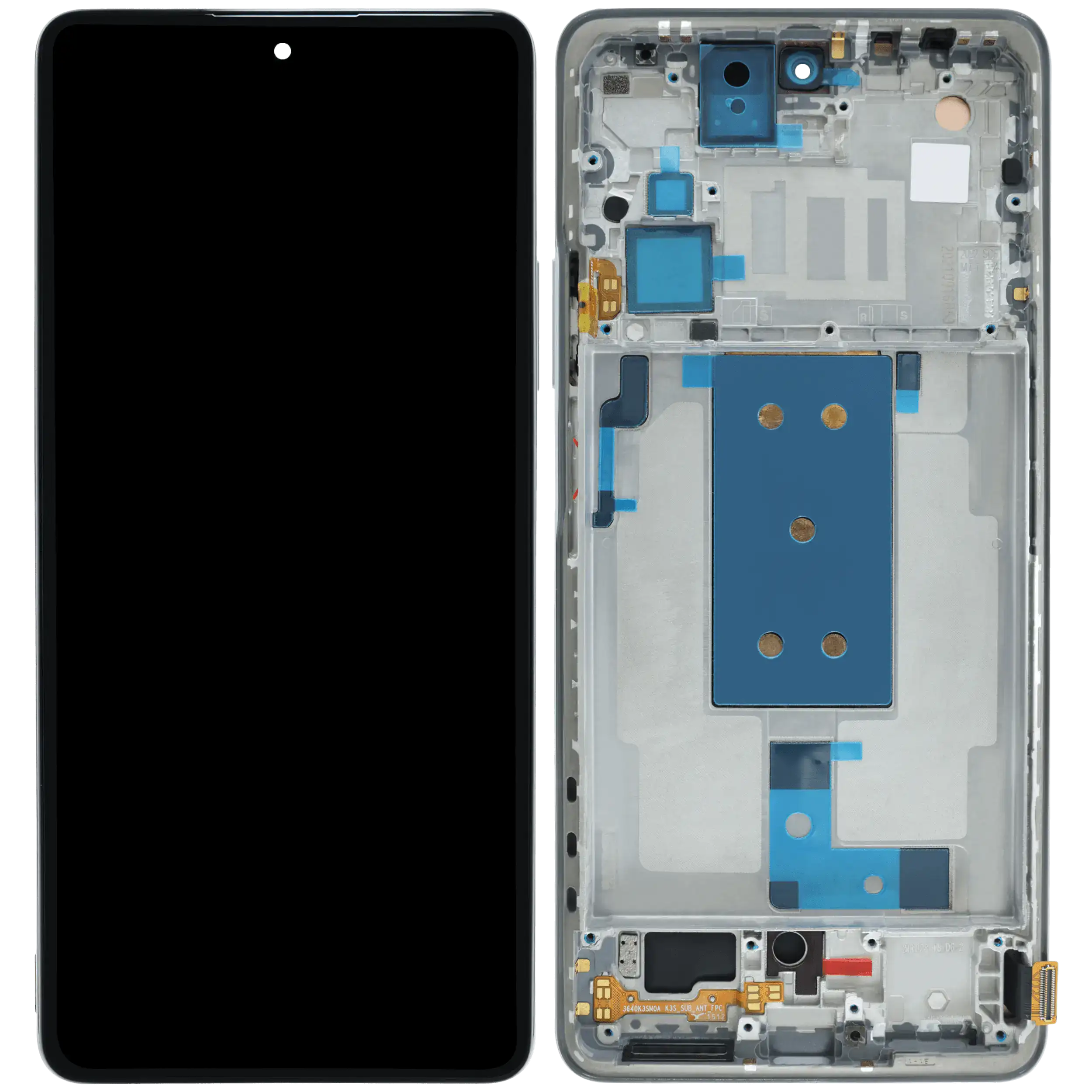 OLED-Display mit Rahmen für Xiaomi 11T / 11T Pro (Refurbished) (Celestial Blue)