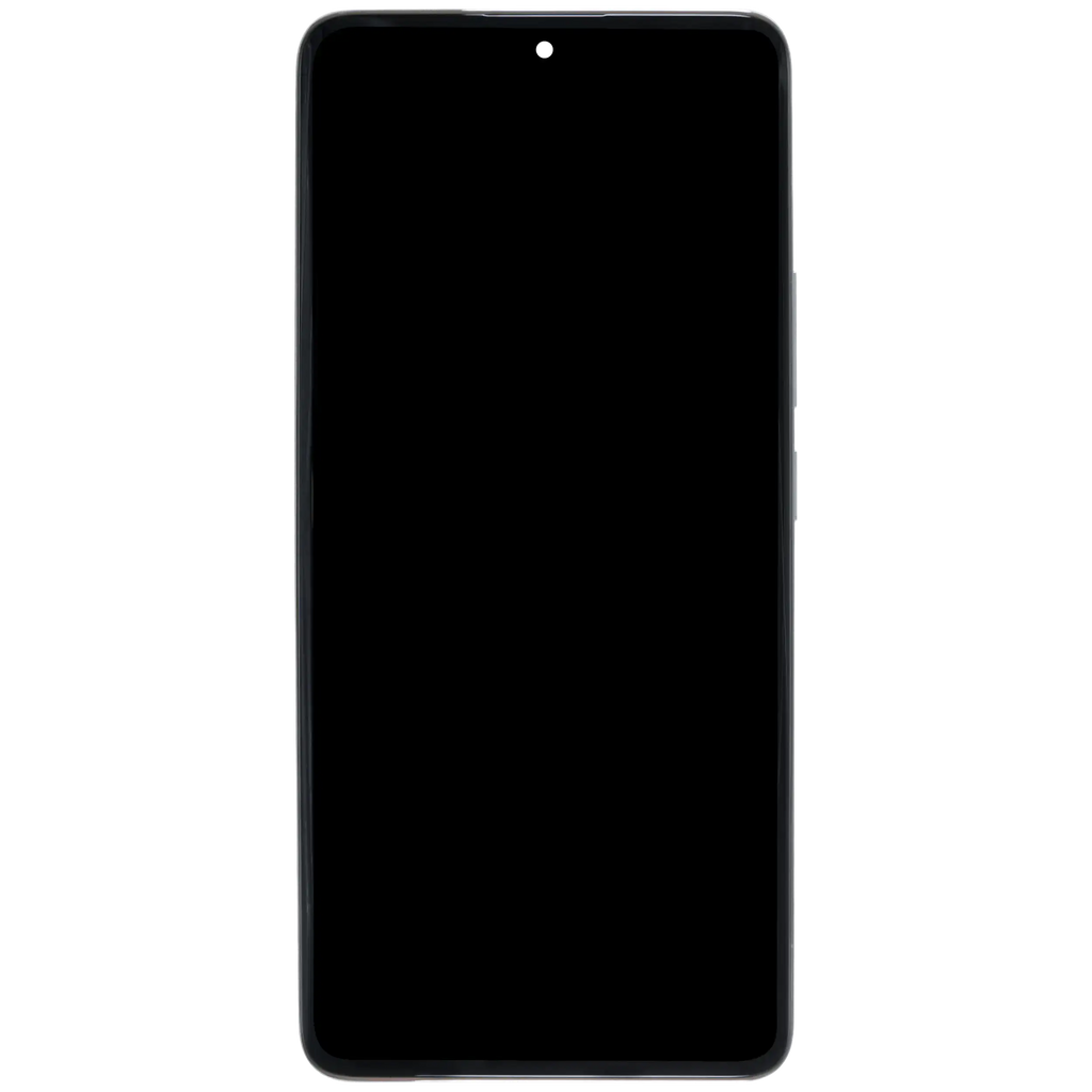 OLED-Display mit Rahmen für Xiaomi Poco X7 (Refurbished) (Silber)