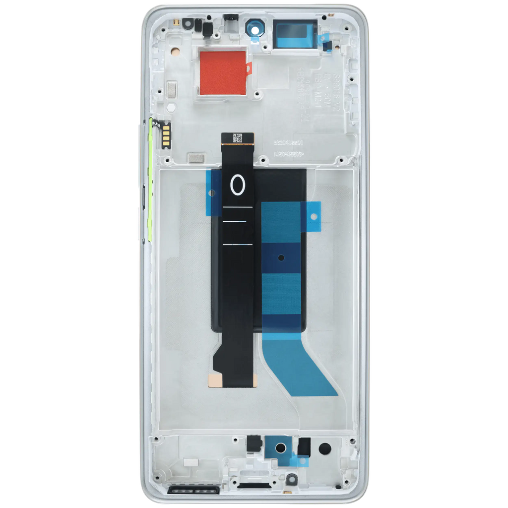 OLED-Display mit Rahmen für Xiaomi Poco X7 (Refurbished) (Silber)