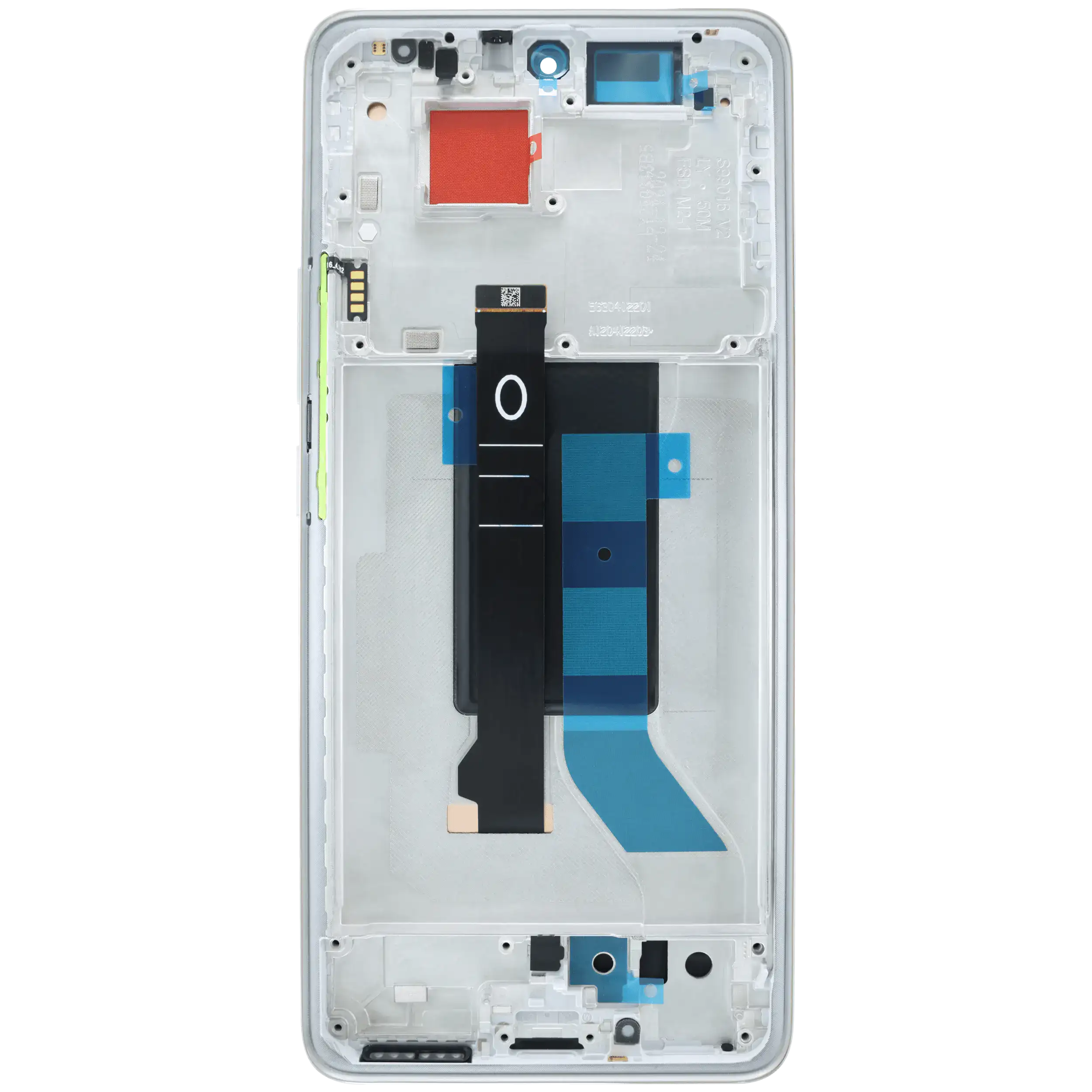 OLED-Display mit Rahmen für Xiaomi Poco X7 (Refurbished) (Silber)