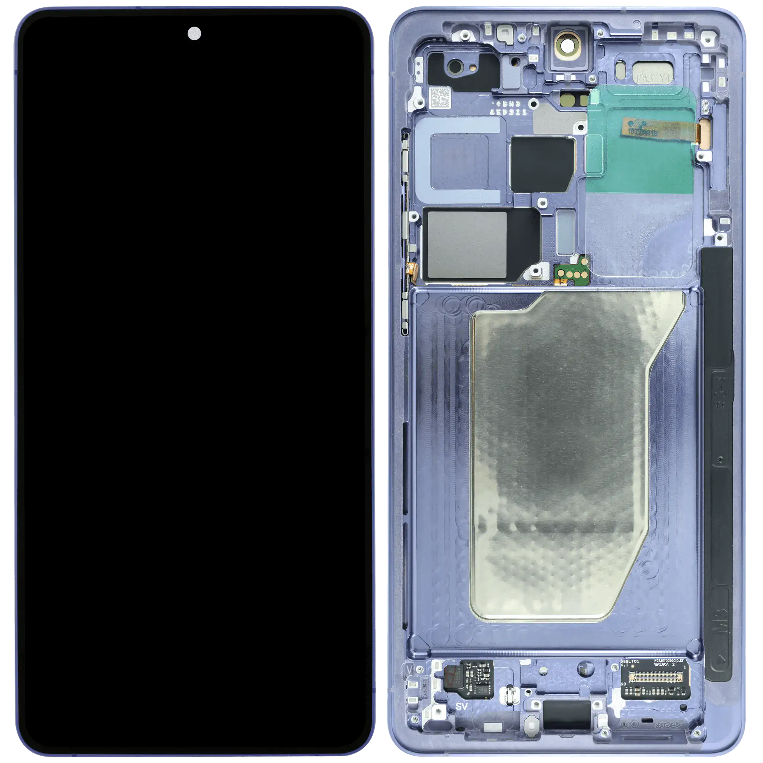 OLED-Display mit Rahmen für Samsung Galaxy S26 Ultra 5G (US & International) (Refurbished) (Cobalt Violet)