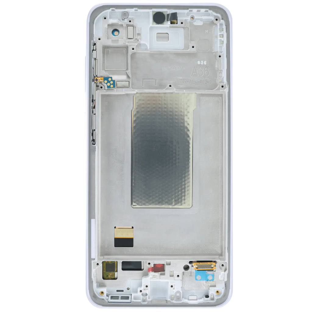 OLED-Display mit Rahmen für Samsung Galaxy A36 5G (A366 / 2025) (Aftermarket Plus) (Lavender)