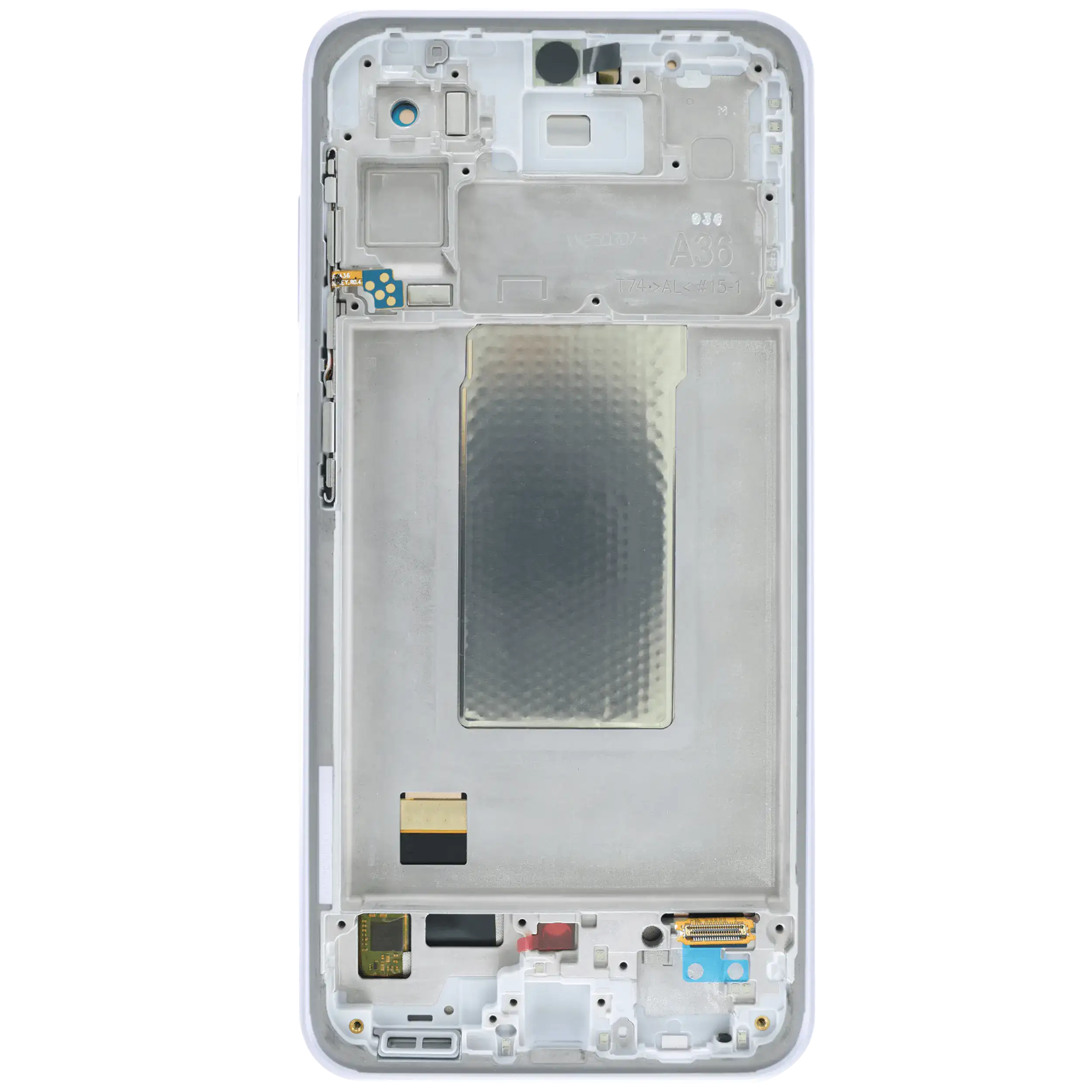 OLED-Display mit Rahmen für Samsung Galaxy A36 5G (A366 / 2025) (Aftermarket Plus) (Lavender)