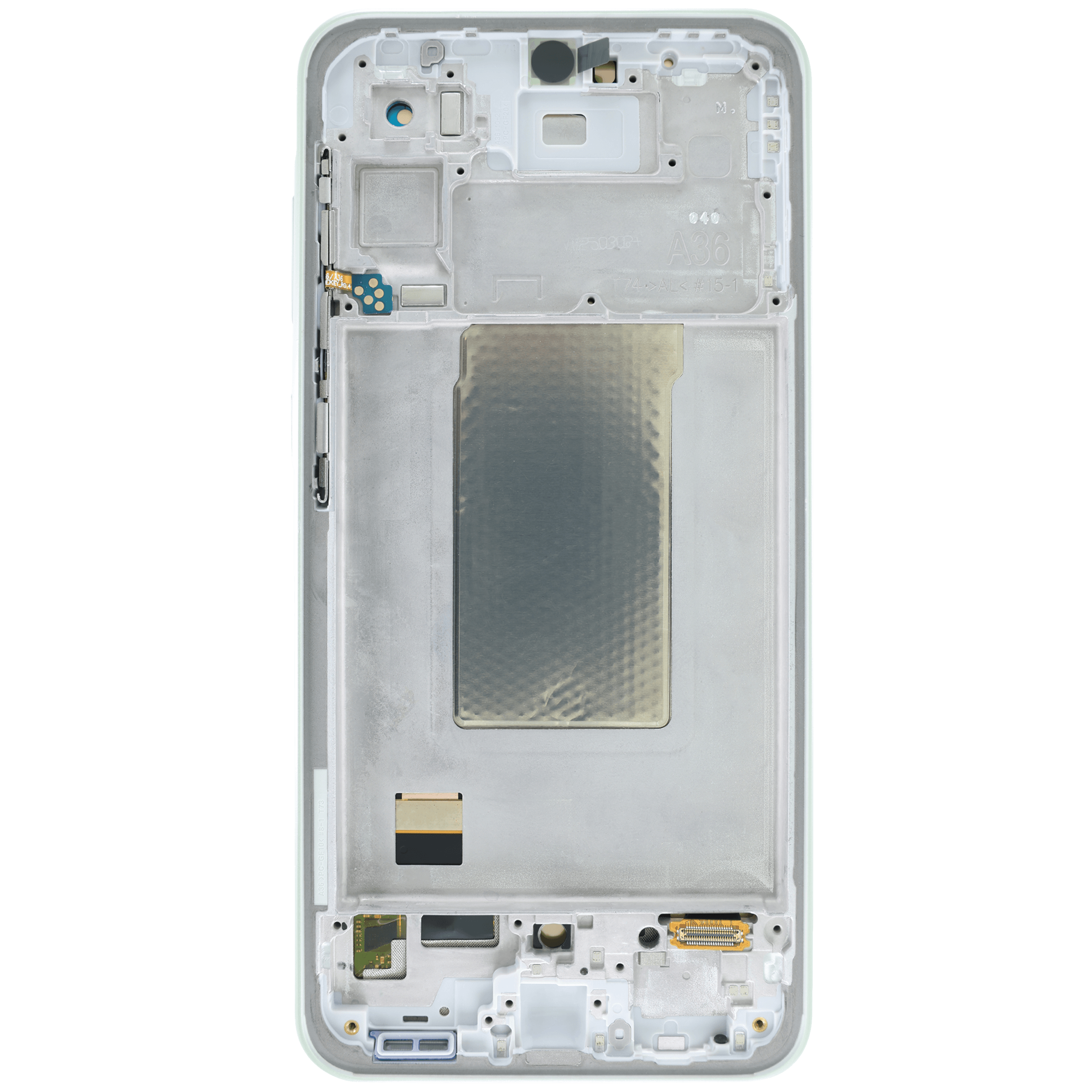 OLED-Display mit Rahmen für Samsung Galaxy A36 5G (A366 / 2025) (Aftermarket Plus) (Lime)