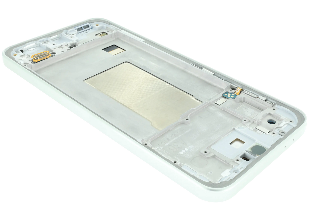 OLED-Display mit Rahmen für Samsung Galaxy A36 5G (A366 / 2025) (Aftermarket Plus) (Lime)