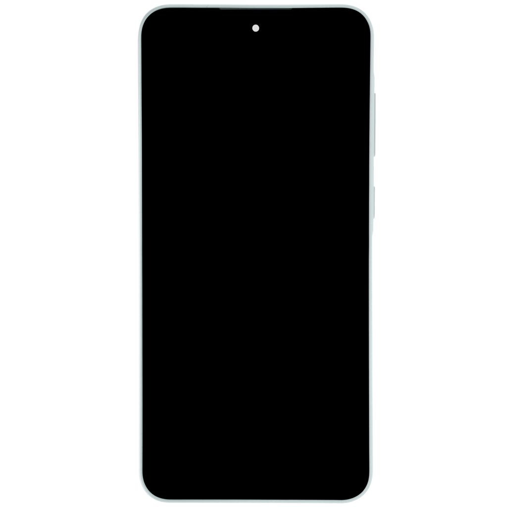 OLED-Display mit Rahmen für Samsung Galaxy A36 5G (A366 / 2025) (Aftermarket Plus) (Weiß)
