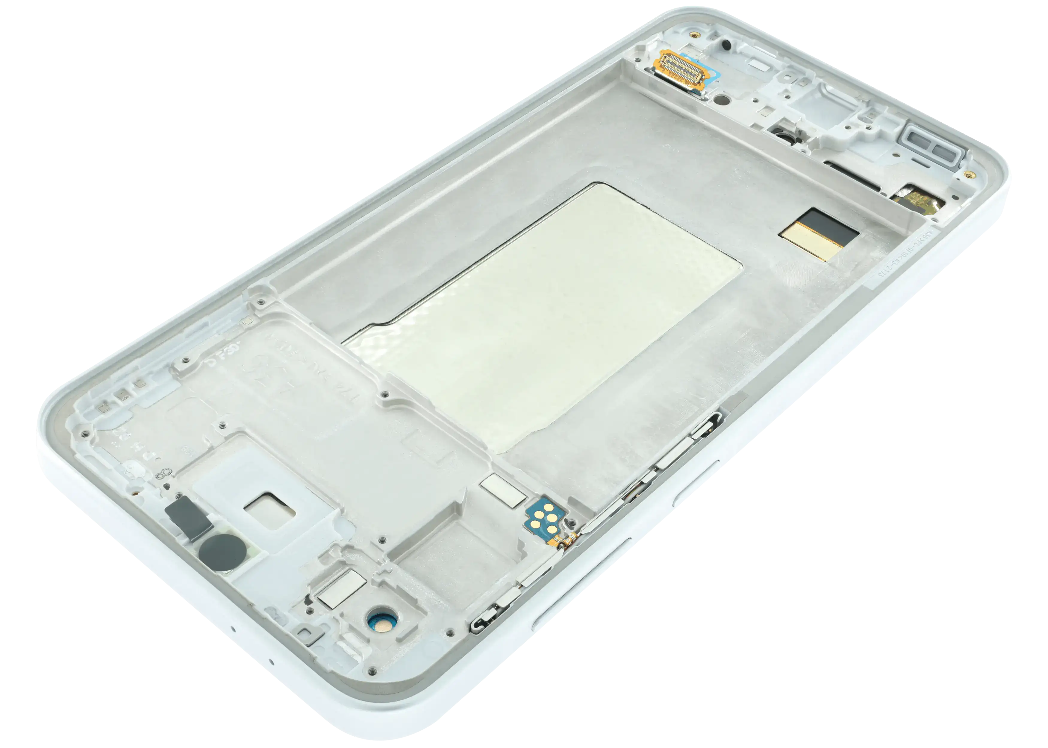 OLED-Display mit Rahmen für Samsung Galaxy A36 5G (A366 / 2025) (Aftermarket Plus) (Weiß)