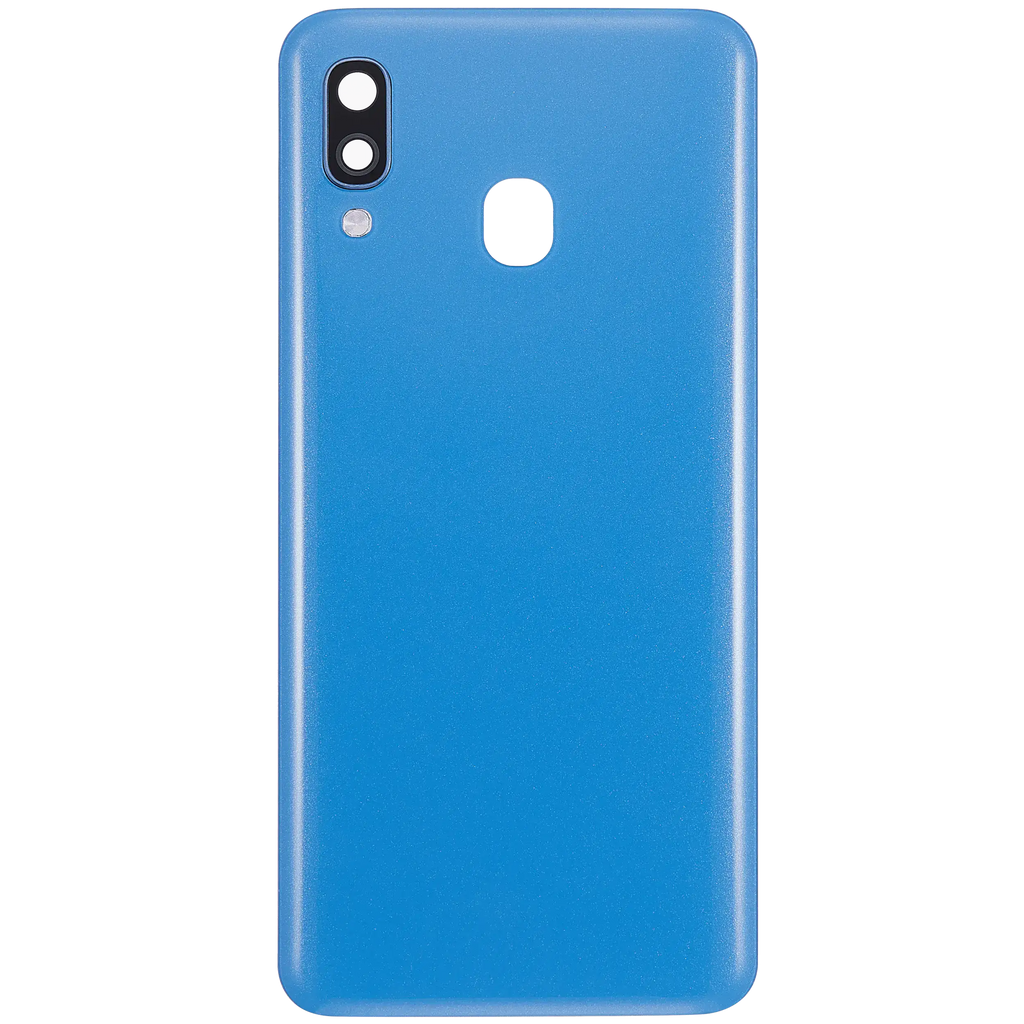 Backcover Glass mit Camera Lens Compatible für Samsung Galaxy A40 (A405 / 2019) (Aftermarket Plus) (Blau)