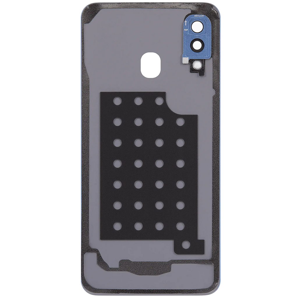 Backcover Glass mit Camera Lens Compatible für Samsung Galaxy A40 (A405 / 2019) (Aftermarket Plus) (Blau)