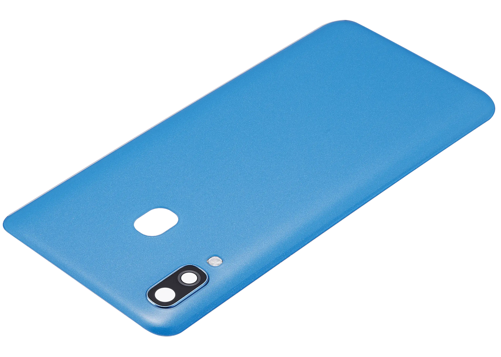 Backcover Glass mit Camera Lens Compatible für Samsung Galaxy A40 (A405 / 2019) (Aftermarket Plus) (Blau)