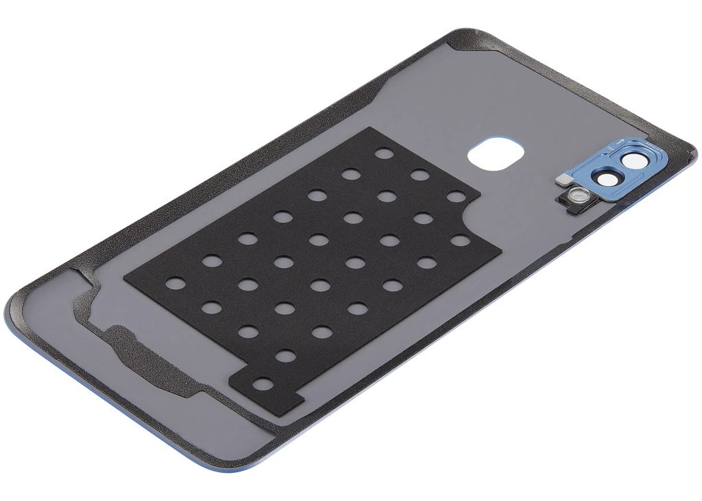 Backcover Glass mit Camera Lens Compatible für Samsung Galaxy A40 (A405 / 2019) (Aftermarket Plus) (Blau)