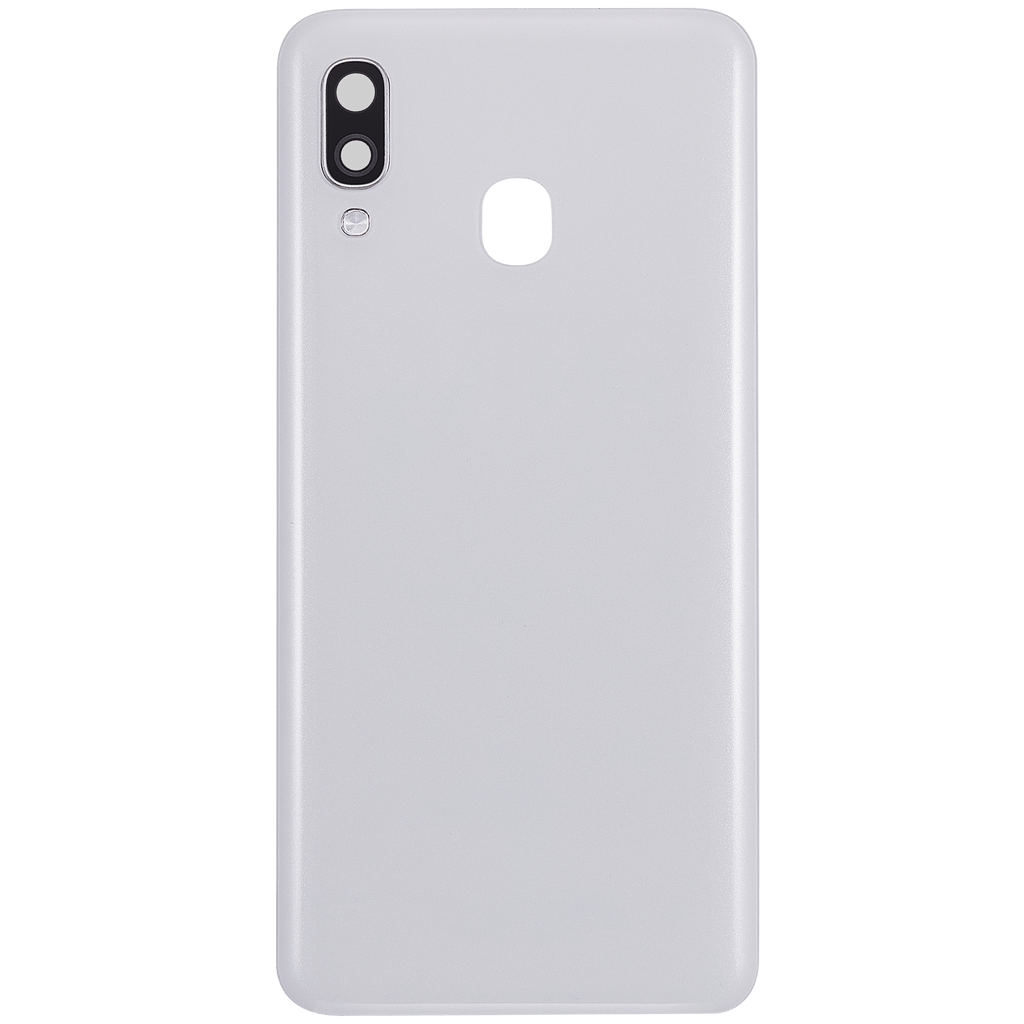 Backcover Glass mit Camera Lens Compatible für Samsung Galaxy A40 (A405 / 2019) (Aftermarket Plus) (Weiß)