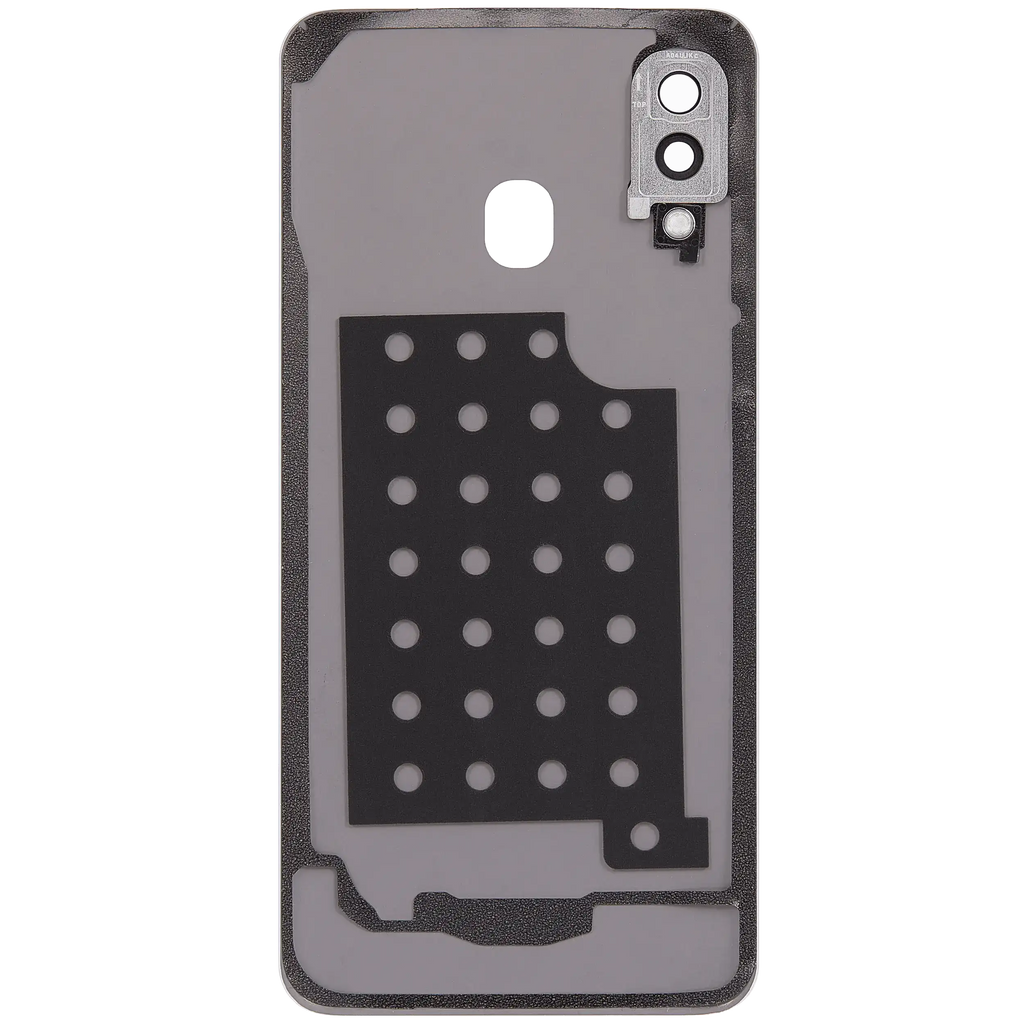 Backcover Glass mit Camera Lens Compatible für Samsung Galaxy A40 (A405 / 2019) (Aftermarket Plus) (Weiß)