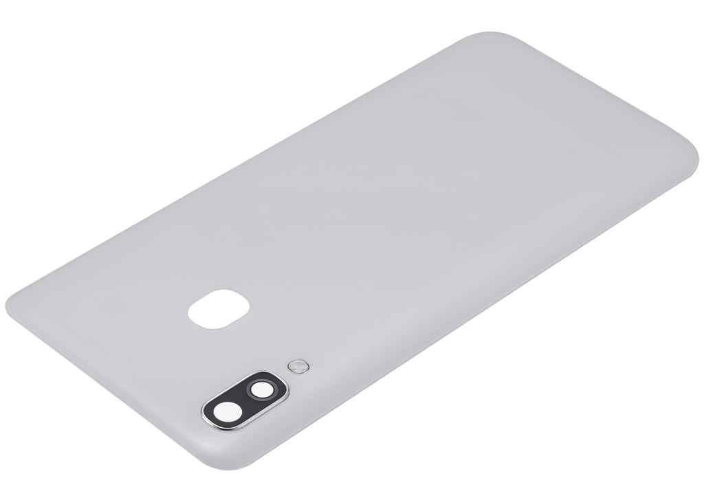 Backcover Glass mit Camera Lens Compatible für Samsung Galaxy A40 (A405 / 2019) (Aftermarket Plus) (Weiß)