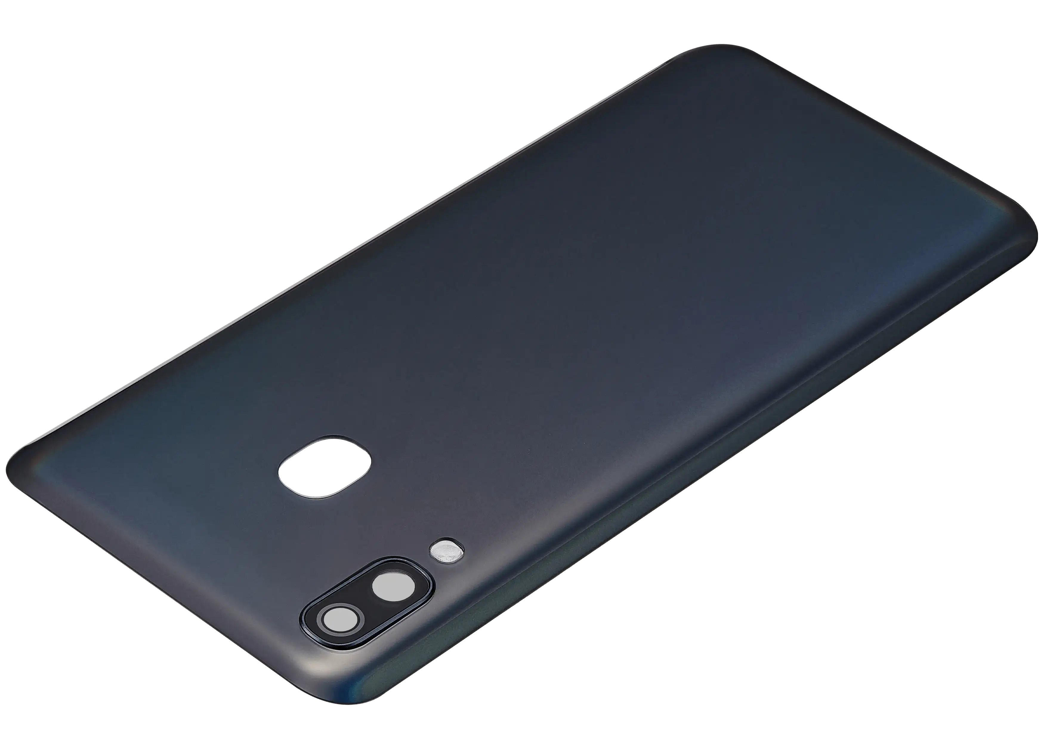 Backcover Glass mit Camera Lens Compatible für Samsung Galaxy A40 (A405 / 2019) (Aftermarket Plus) (Schwarz)