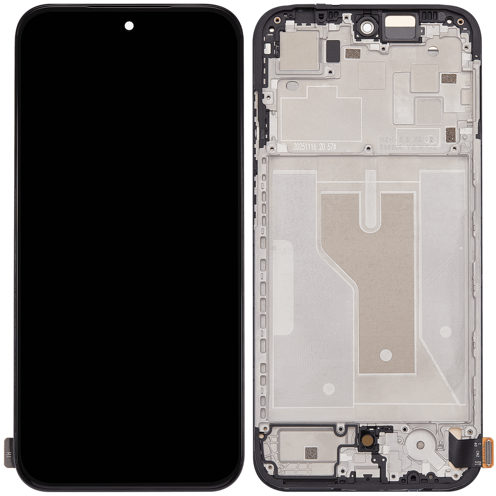 OLED-Display mit Rahmen für Motorola G67 (XT2621-2 / 2026) / G77 (XT2621-4 / 2026) (Refurbished) (Alle Farben)
