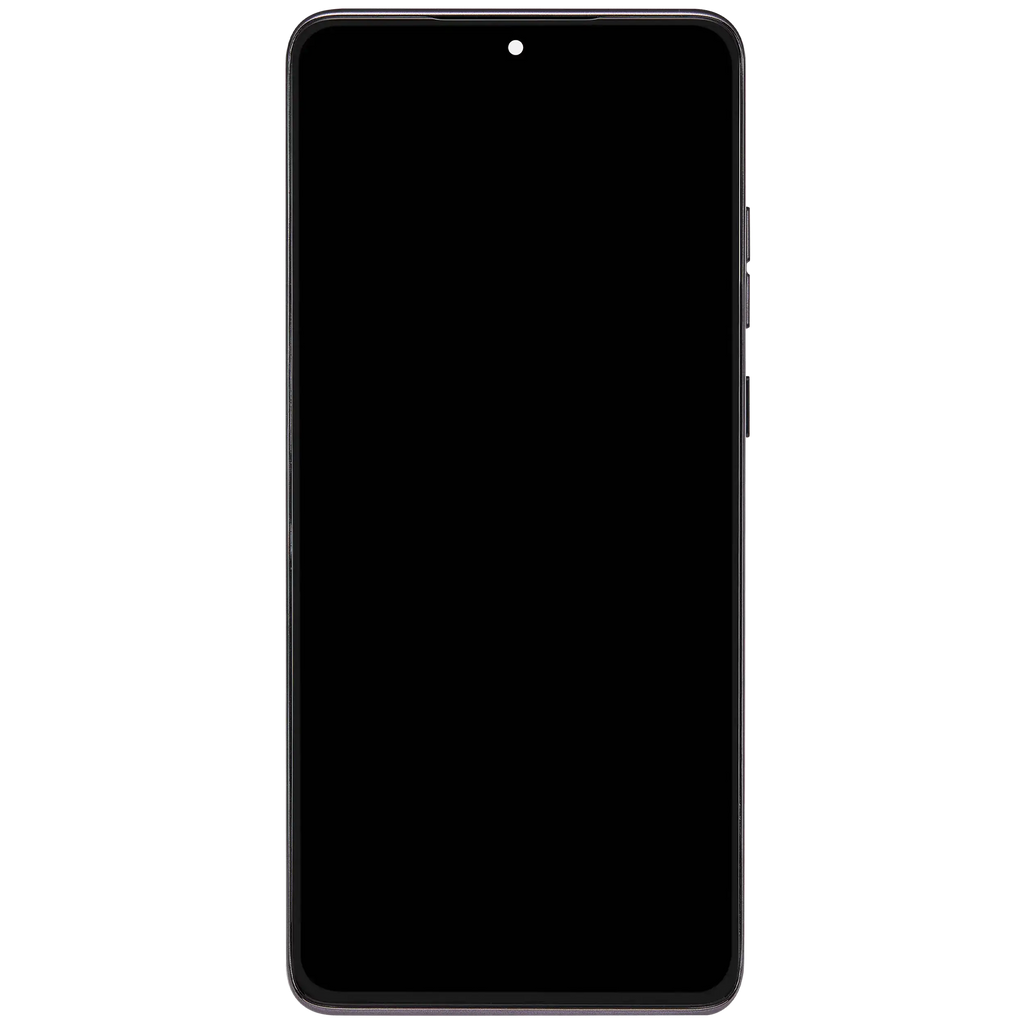 OLED-Display mit Rahmen Compatible für Motorola Moto G Stylus 5G (XT2619/2026) (Refurbished) (Coal Smoke)