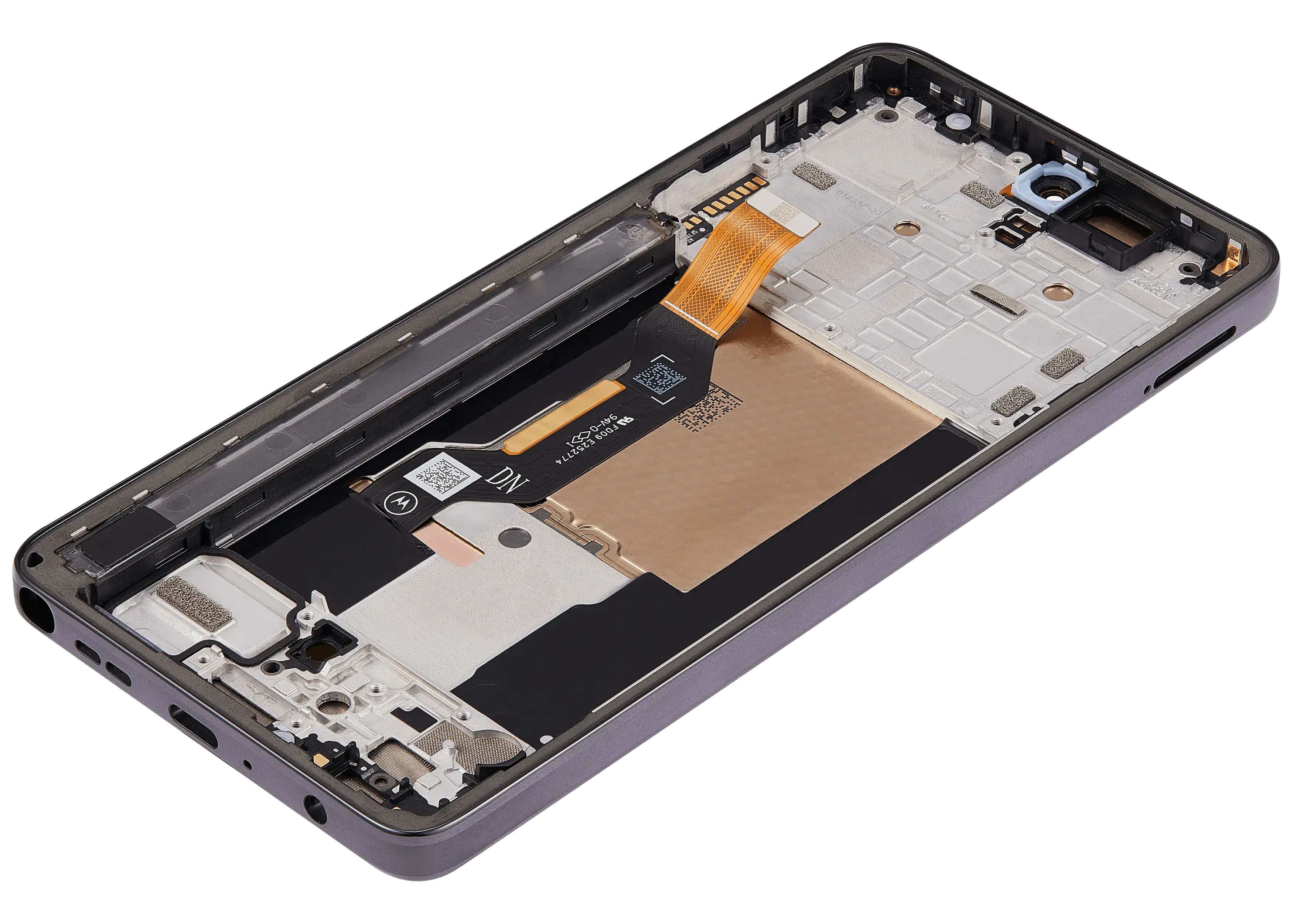 OLED-Display mit Rahmen Compatible für Motorola Moto G Stylus 5G (XT2619/2026) (Refurbished) (Coal Smoke)