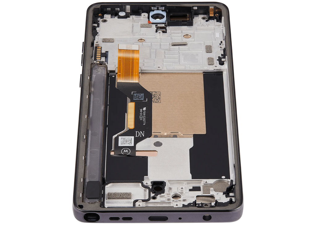 OLED-Display mit Rahmen Compatible für Motorola Moto G Stylus 5G (XT2619/2026) (Refurbished) (Coal Smoke)