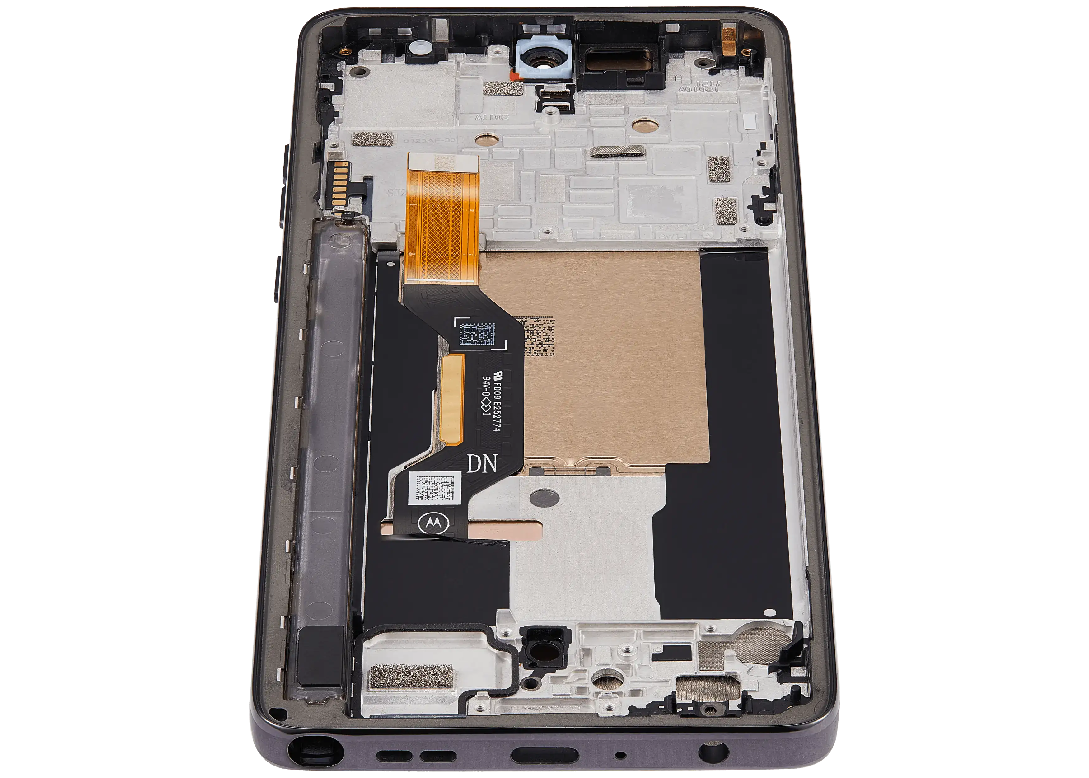 OLED-Display mit Rahmen Compatible für Motorola Moto G Stylus 5G (XT2619/2026) (Refurbished) (Coal Smoke)