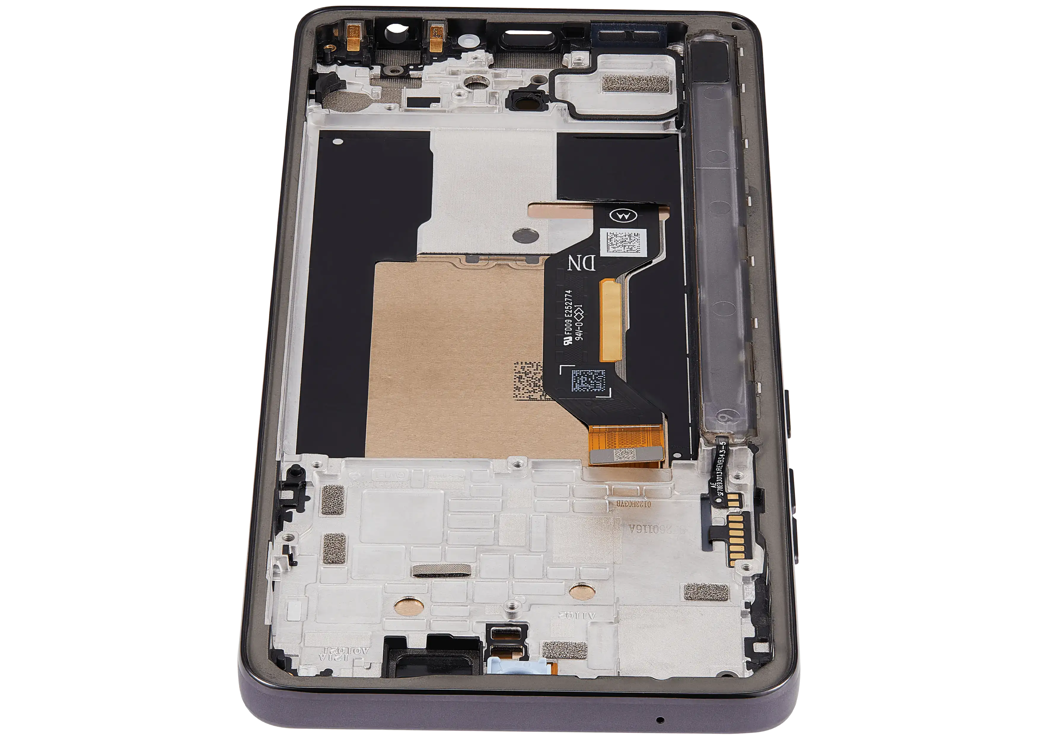 OLED-Display mit Rahmen Compatible für Motorola Moto G Stylus 5G (XT2619/2026) (Refurbished) (Coal Smoke)