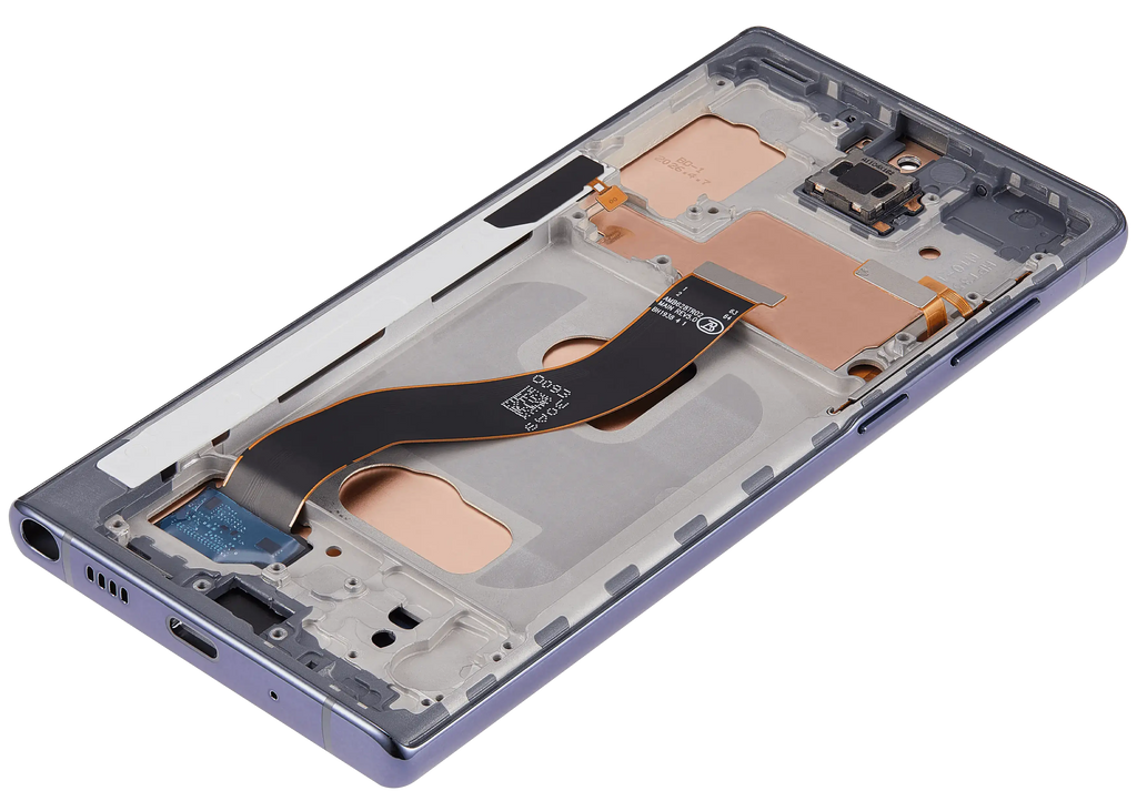 LCD-Display mit Rahmen (Without FingerPrint Sensor) für Samsung Galaxy Note 10 (US & International)(Aftermarket: Incell)(Aura Black)
