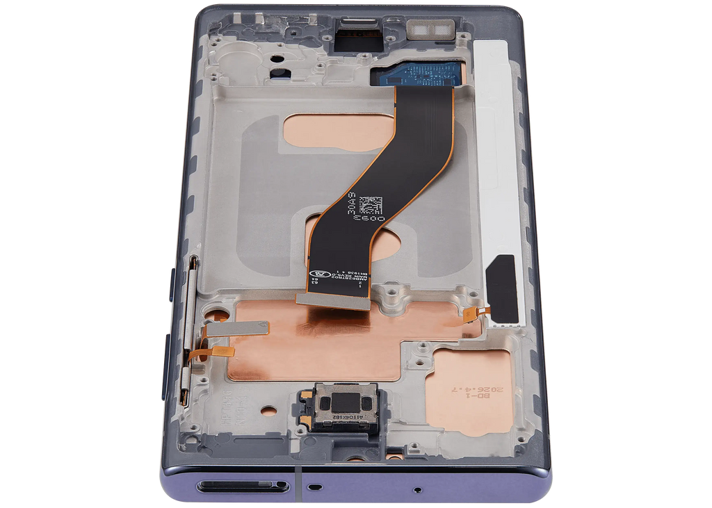 LCD-Display mit Rahmen (Without FingerPrint Sensor) für Samsung Galaxy Note 10 (US & International)(Aftermarket: Incell)(Aura Black)