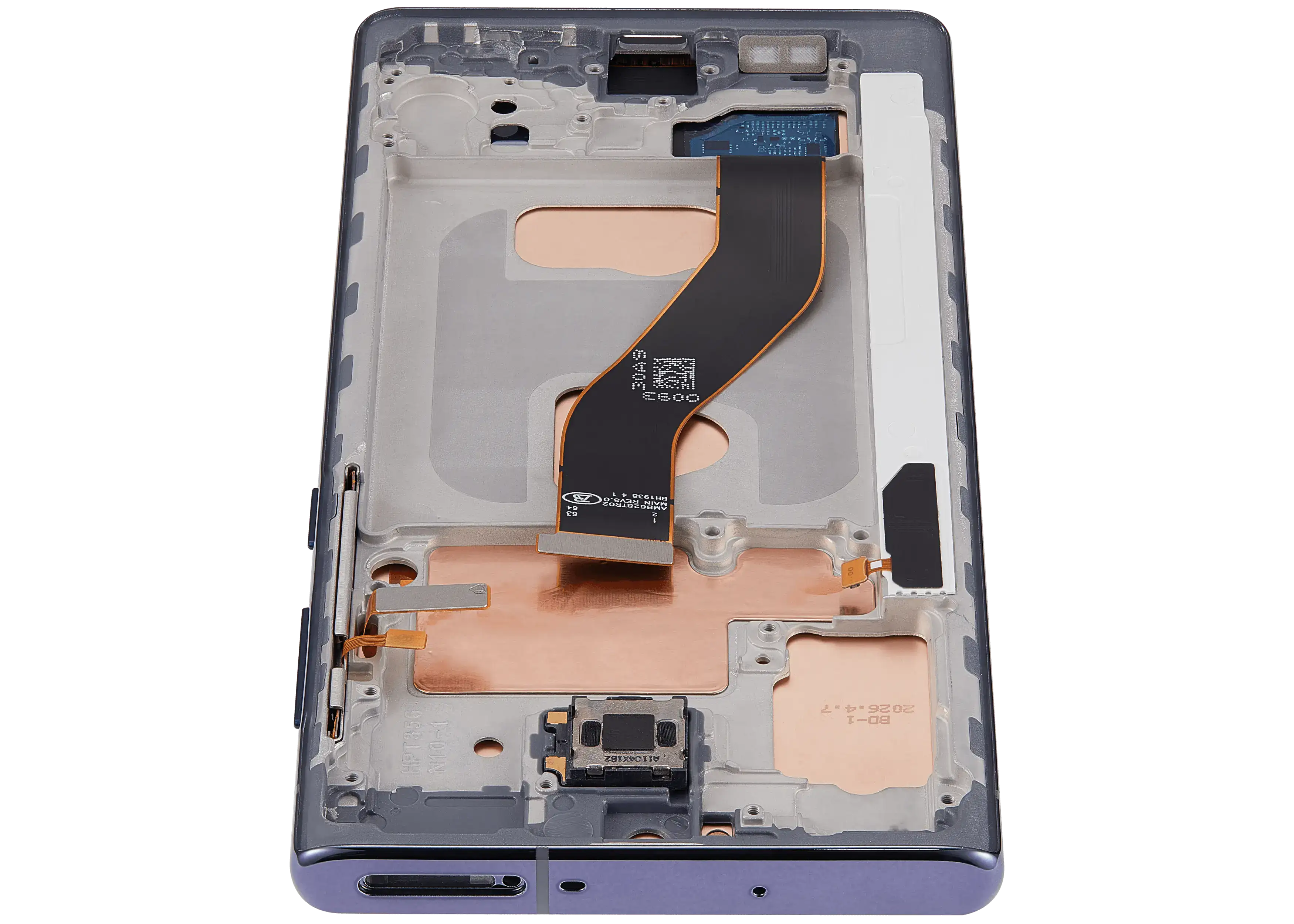 LCD-Display mit Rahmen (Without FingerPrint Sensor) für Samsung Galaxy Note 10 (US & International)(Aftermarket: Incell)(Aura Black)