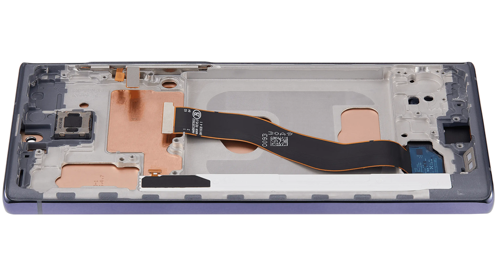 LCD-Display mit Rahmen (Without FingerPrint Sensor) für Samsung Galaxy Note 10 (US & International)(Aftermarket: Incell)(Aura Black)