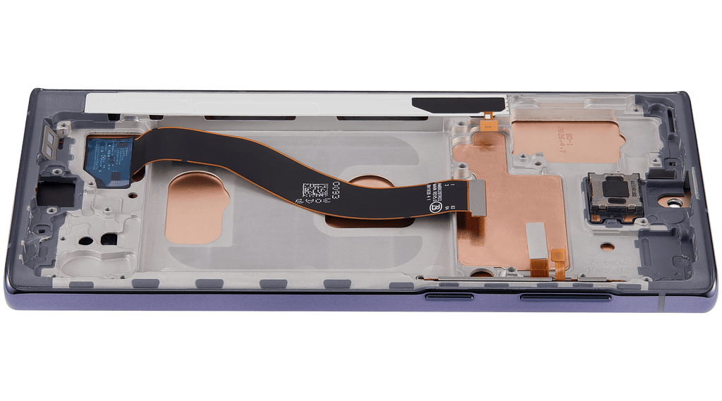 LCD-Display mit Rahmen (Without FingerPrint Sensor) für Samsung Galaxy Note 10 (US & International)(Aftermarket: Incell)(Aura Black)